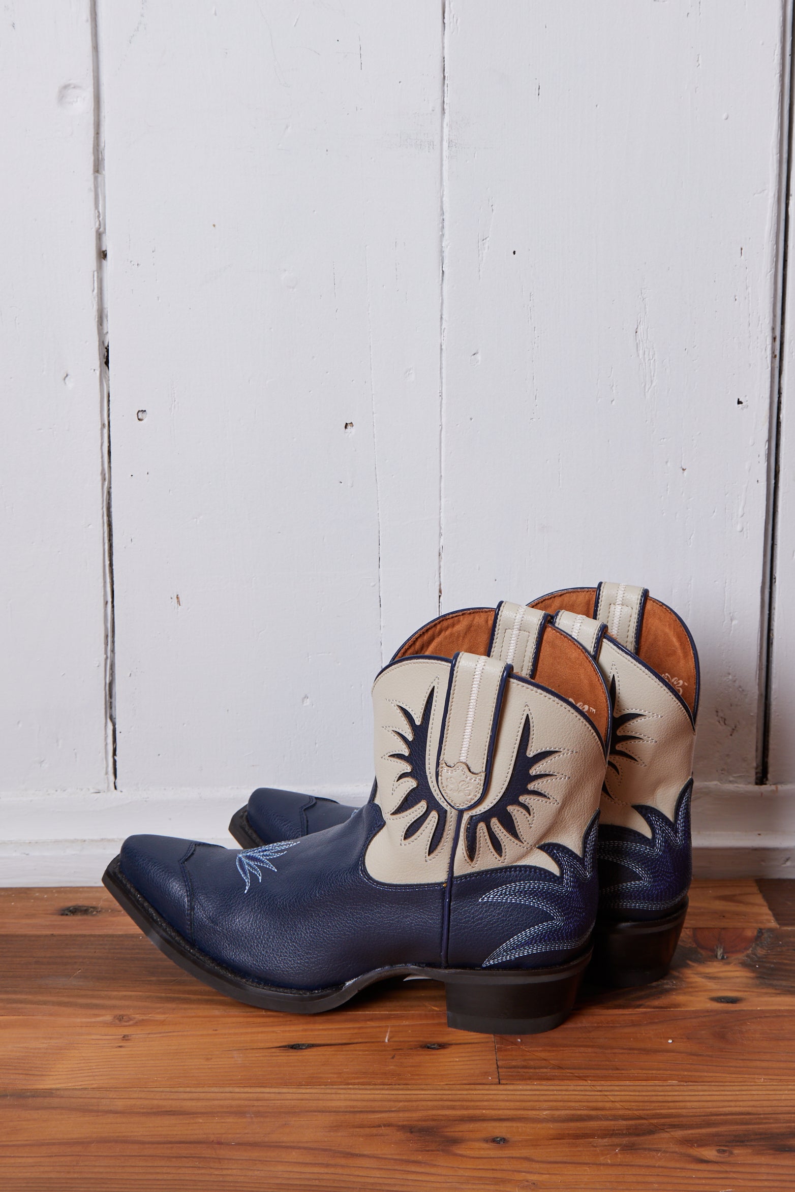 PRICKLY PEAR SAPPHIRE LACE SHORT COWBOY BOOTS