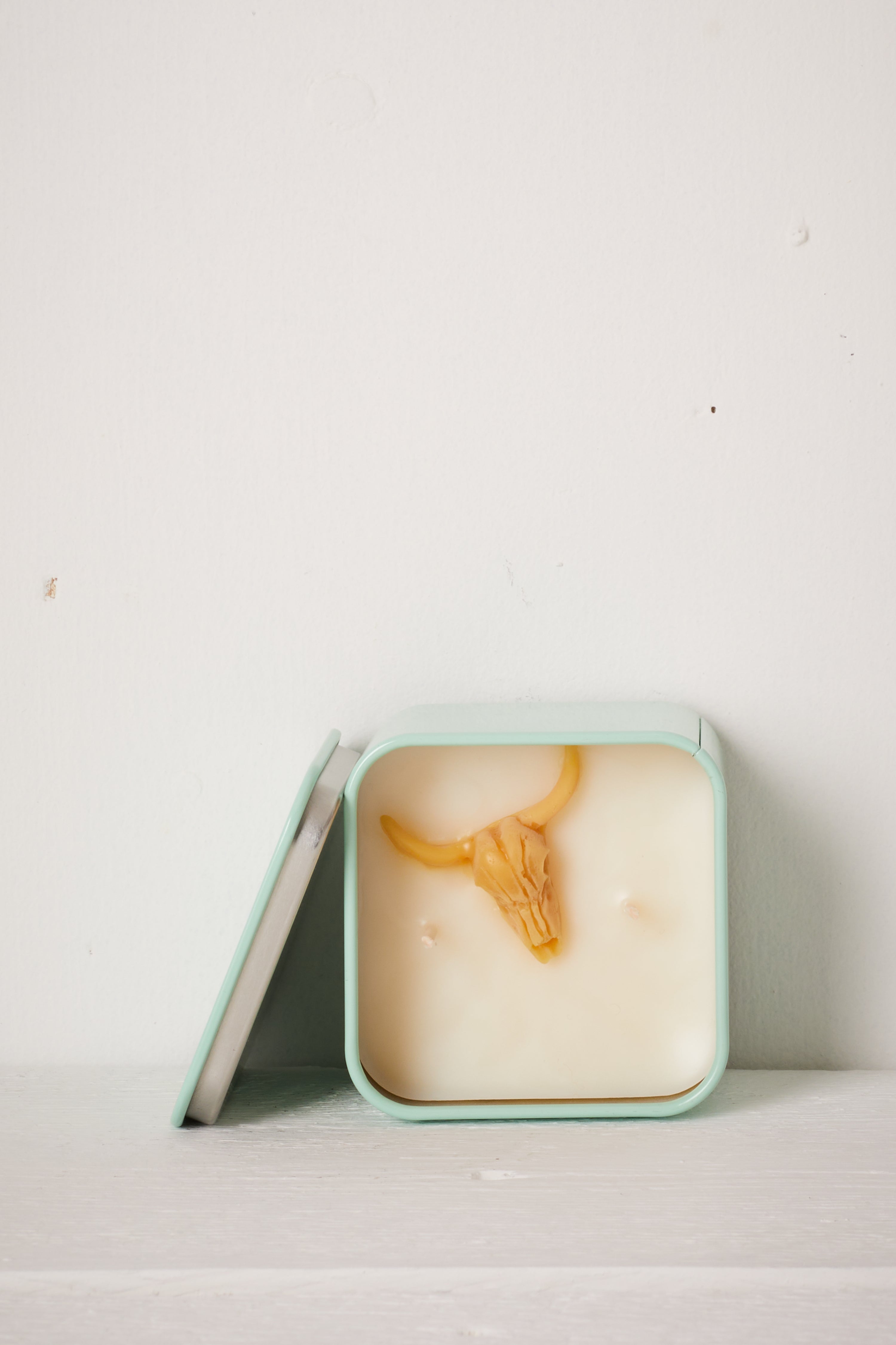 DESERT CACTUS CANDLE - CACTUS FLOWER AND JADE ( MINT GREEN TIN )
