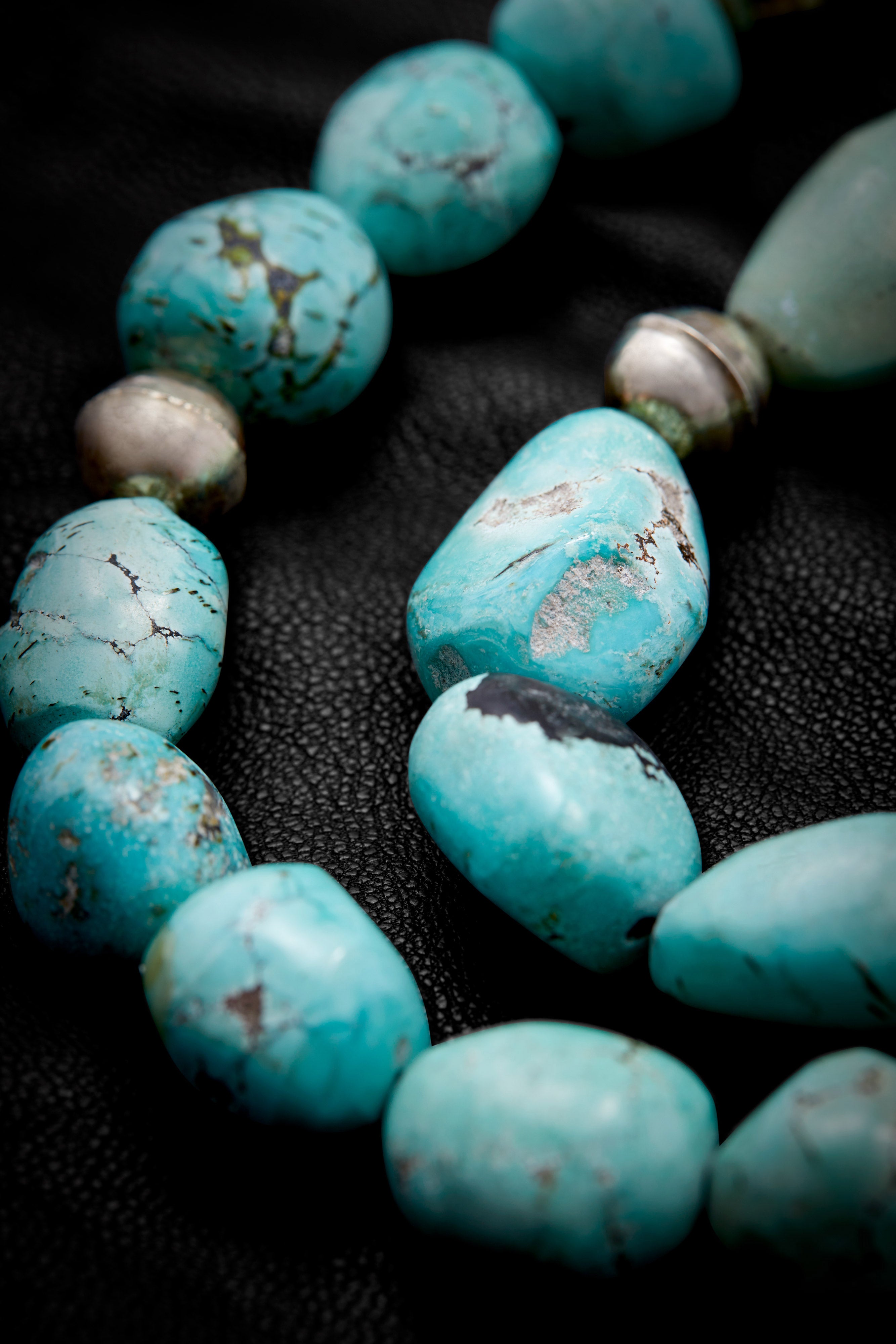 SOFT BLUE TURQUOISE DOUBLE STRAND NECKLACE