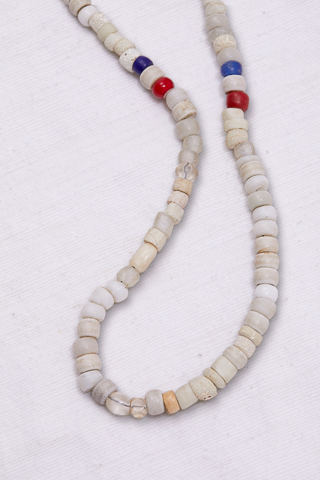 CAMPFIRE WHITE RED AND BLUE NECKLACE