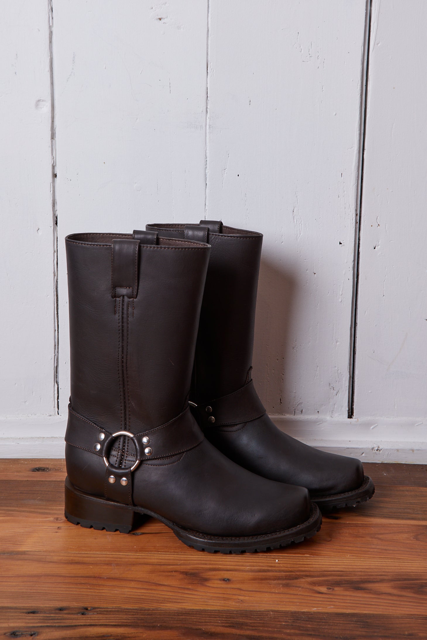 DARK BROWN MOTORCYCLE BOOT