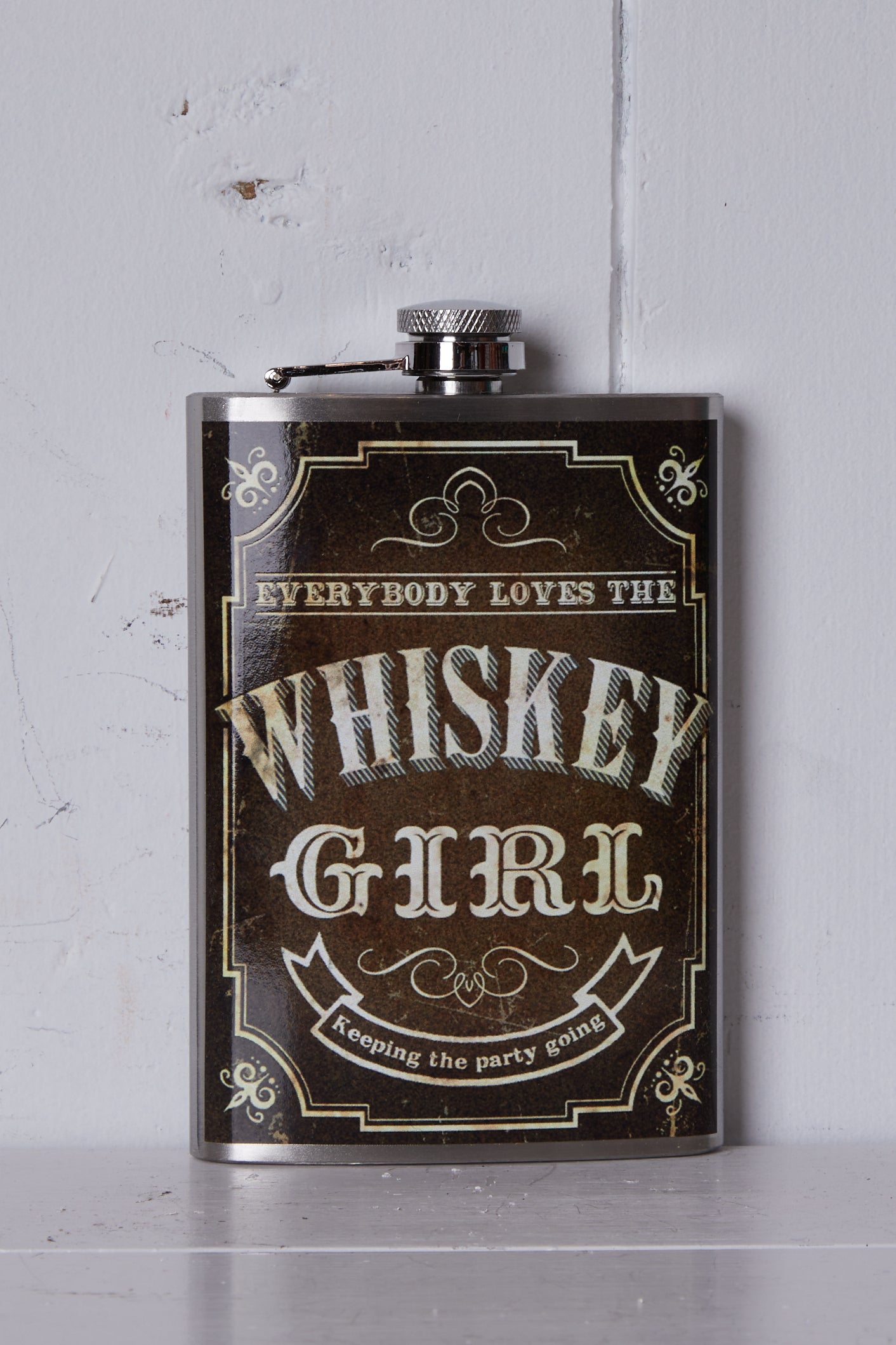 WHISKEY GIRL FLASK