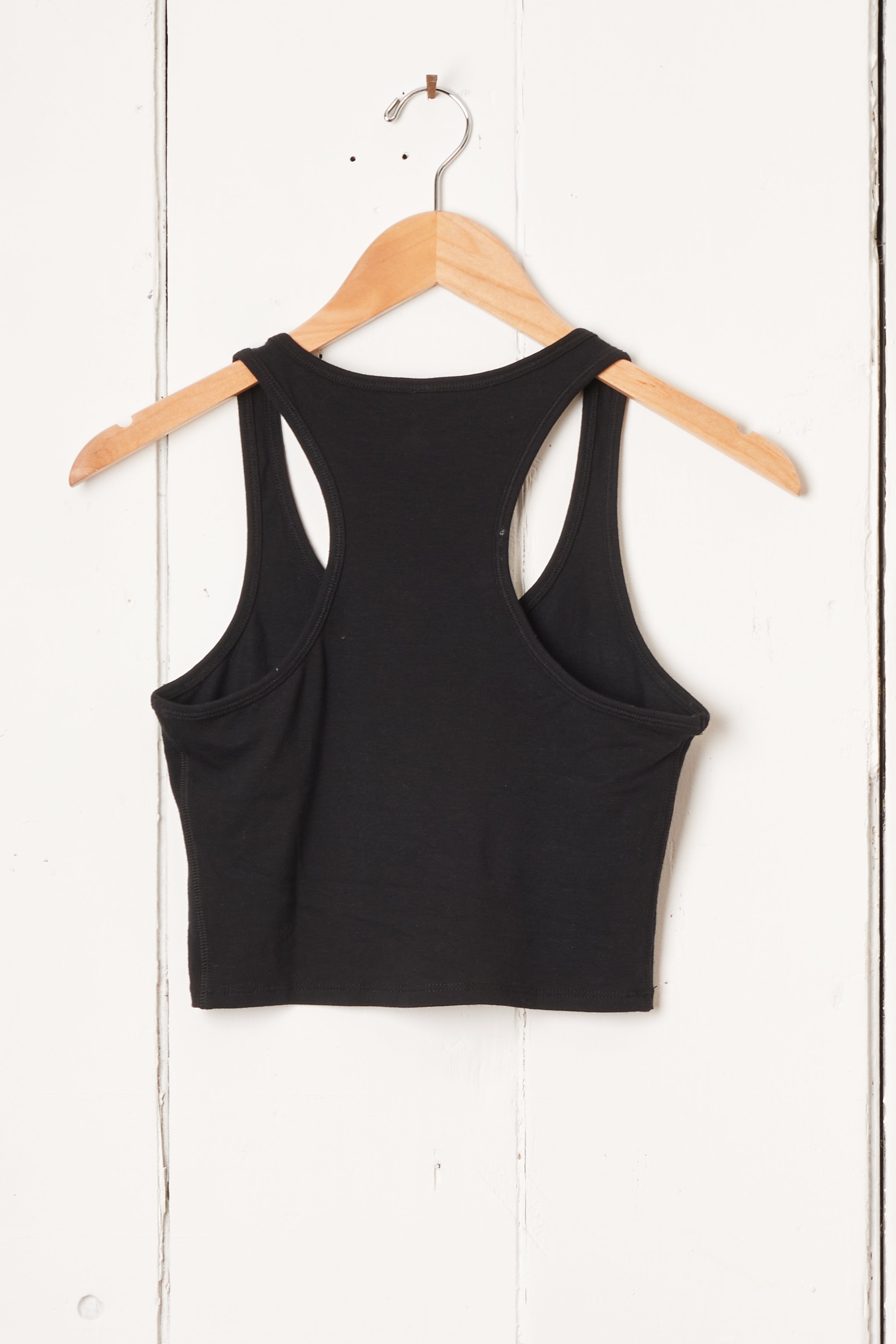 HOT COWGIRL SUMMER CROP TANK - BLACK