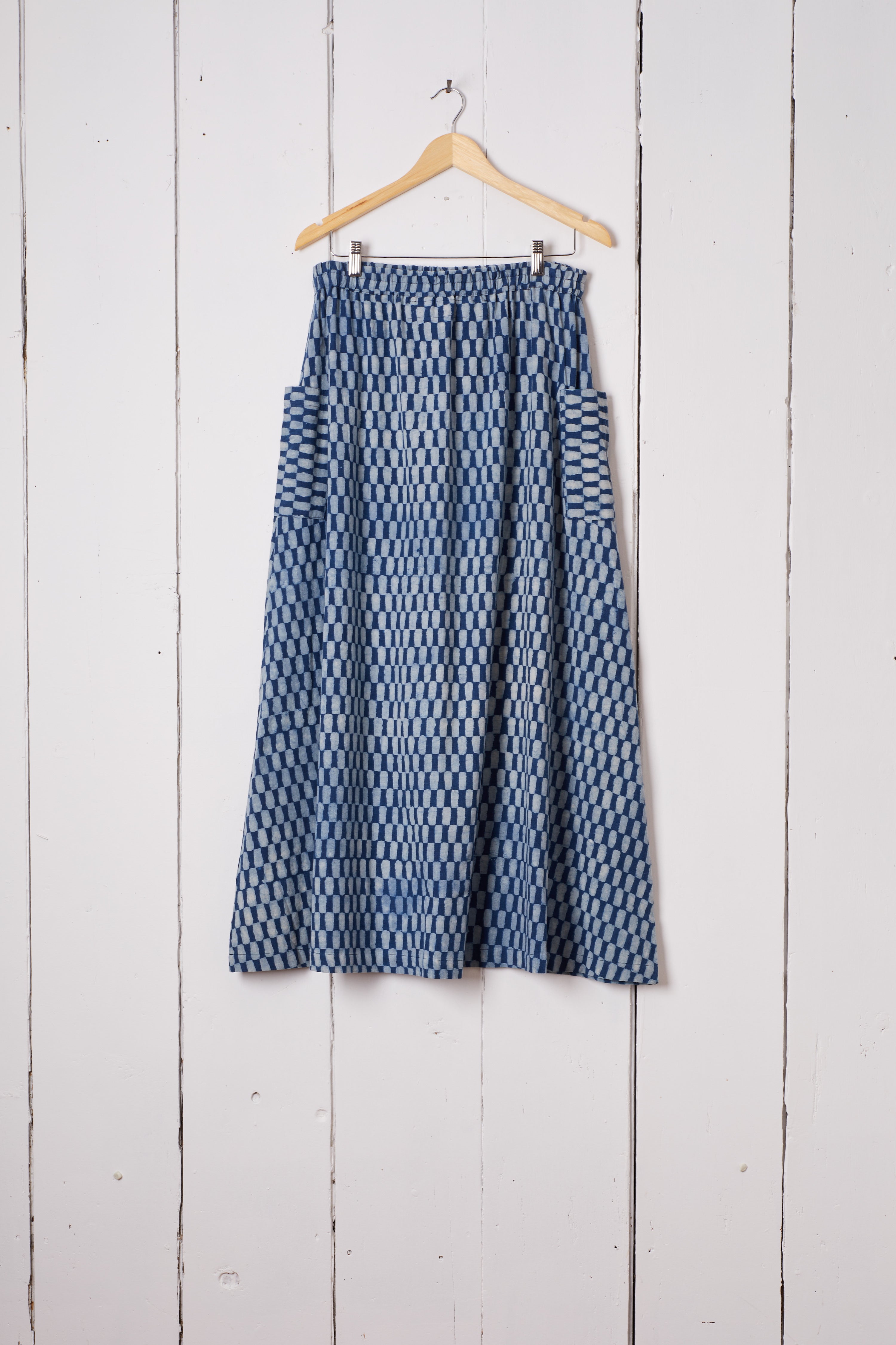 INDIGO RECTANGLE SKIRT