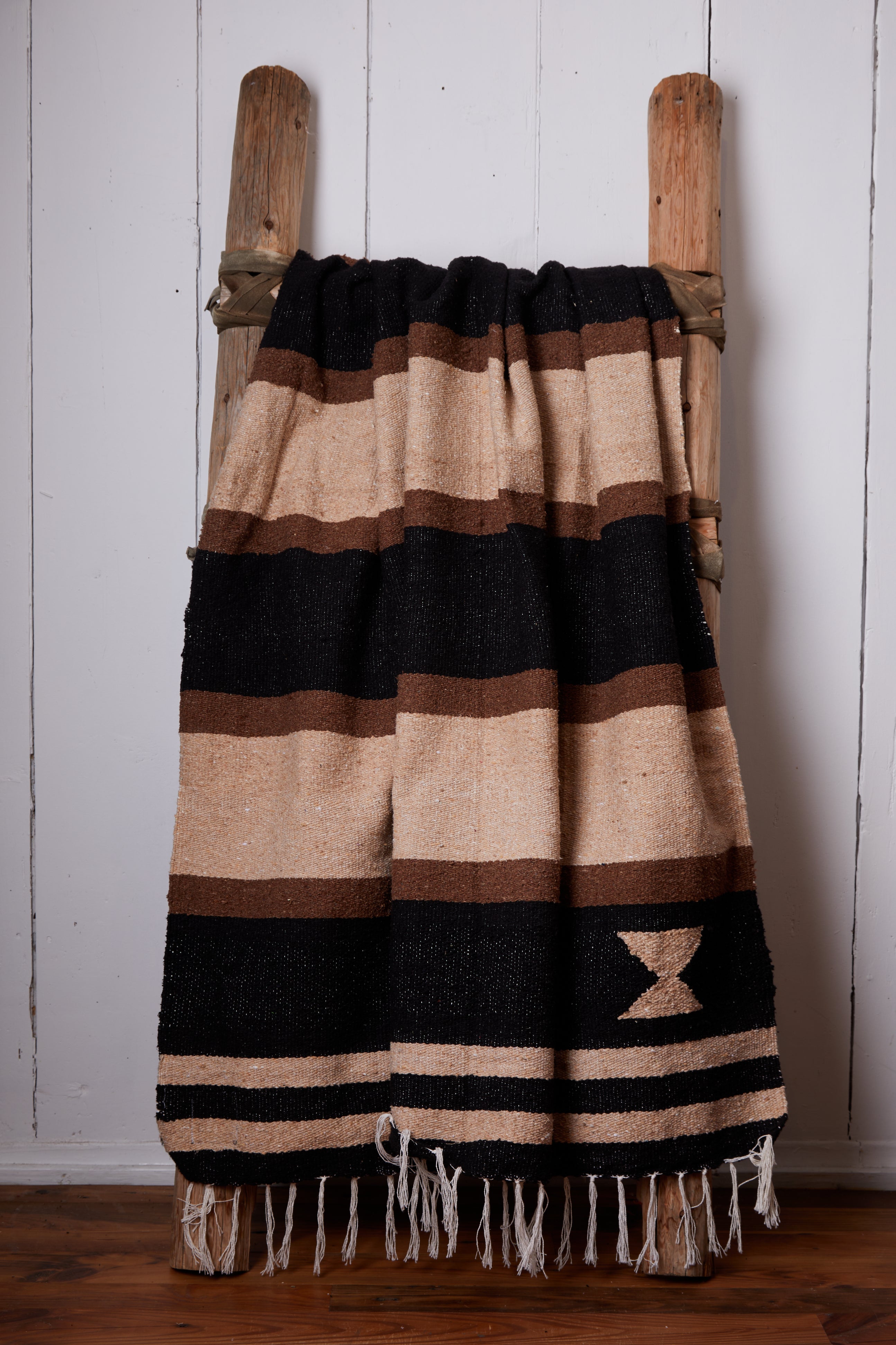 BLACKSTONE LINES HANDWOVEN BLANKET