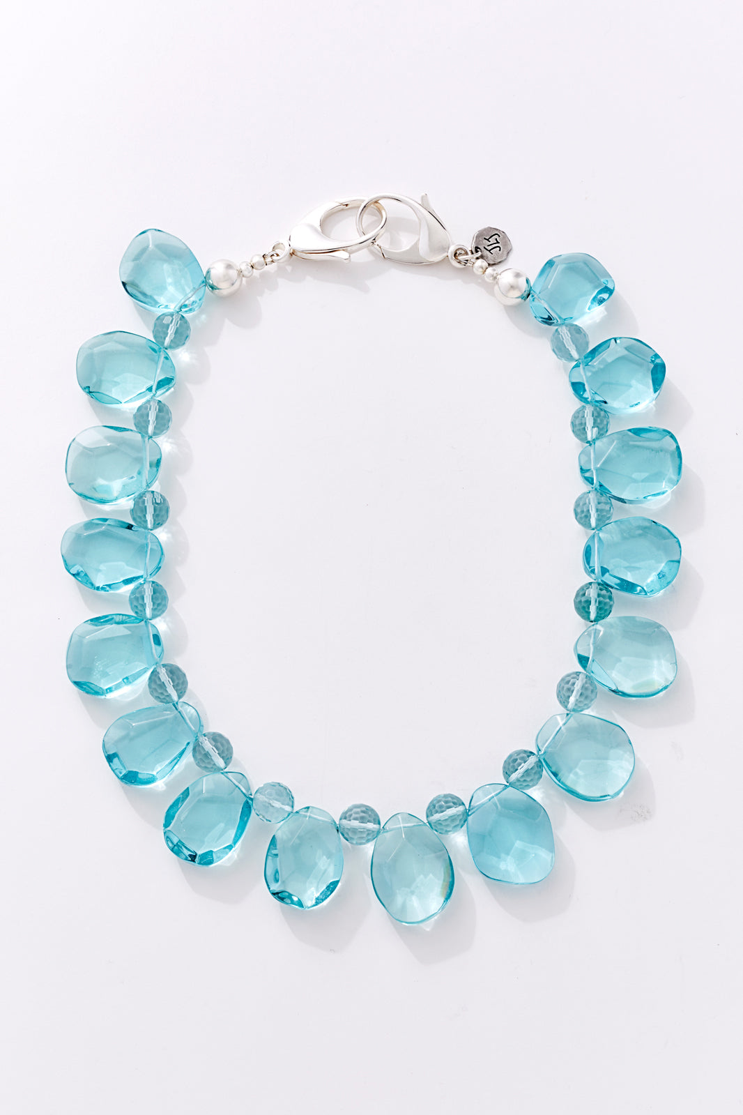 Dreamy Aqua Quartz Briolette Choker