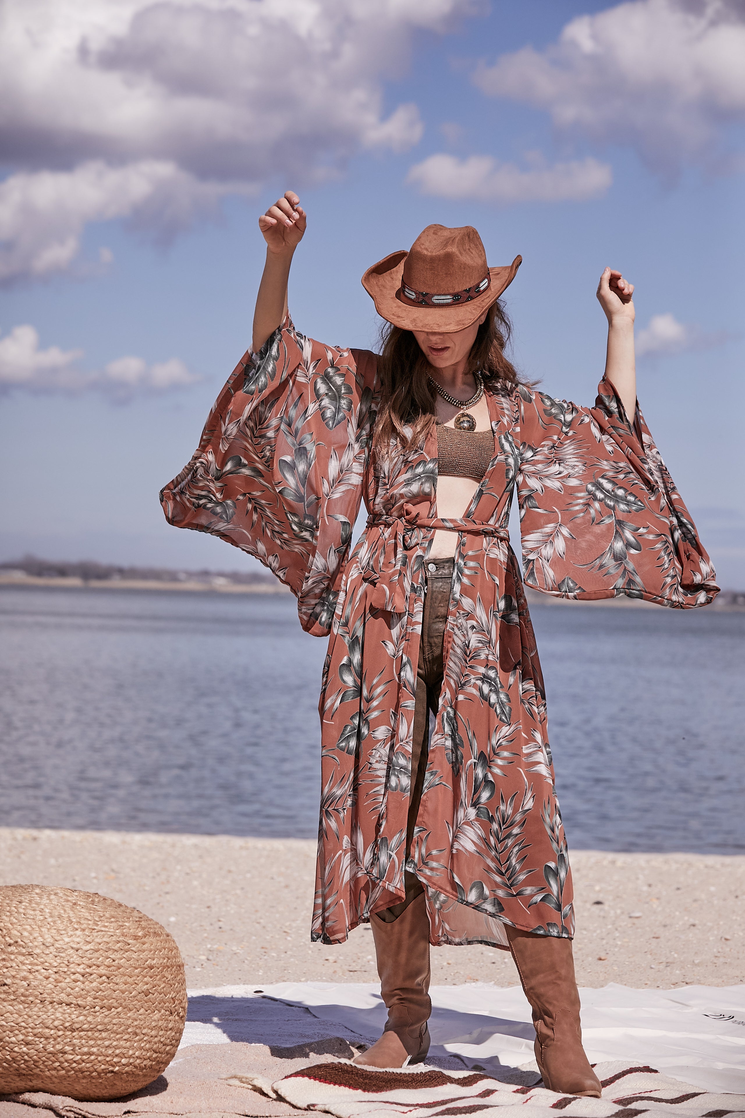 DUSK PALMS KIMONO