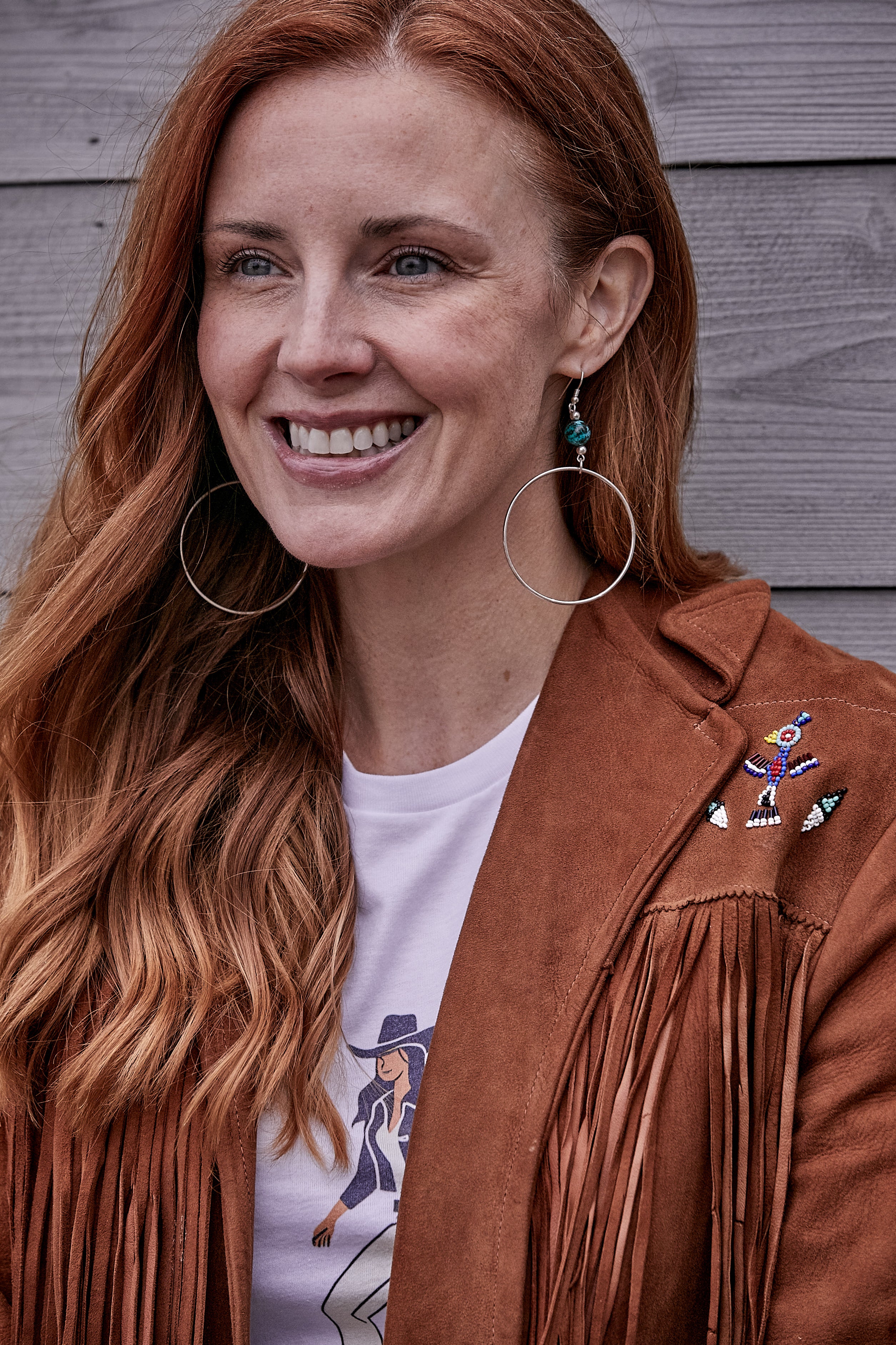 CRYSACOLLA CLASSIC STERLING SILVER HOOP EARRINGS