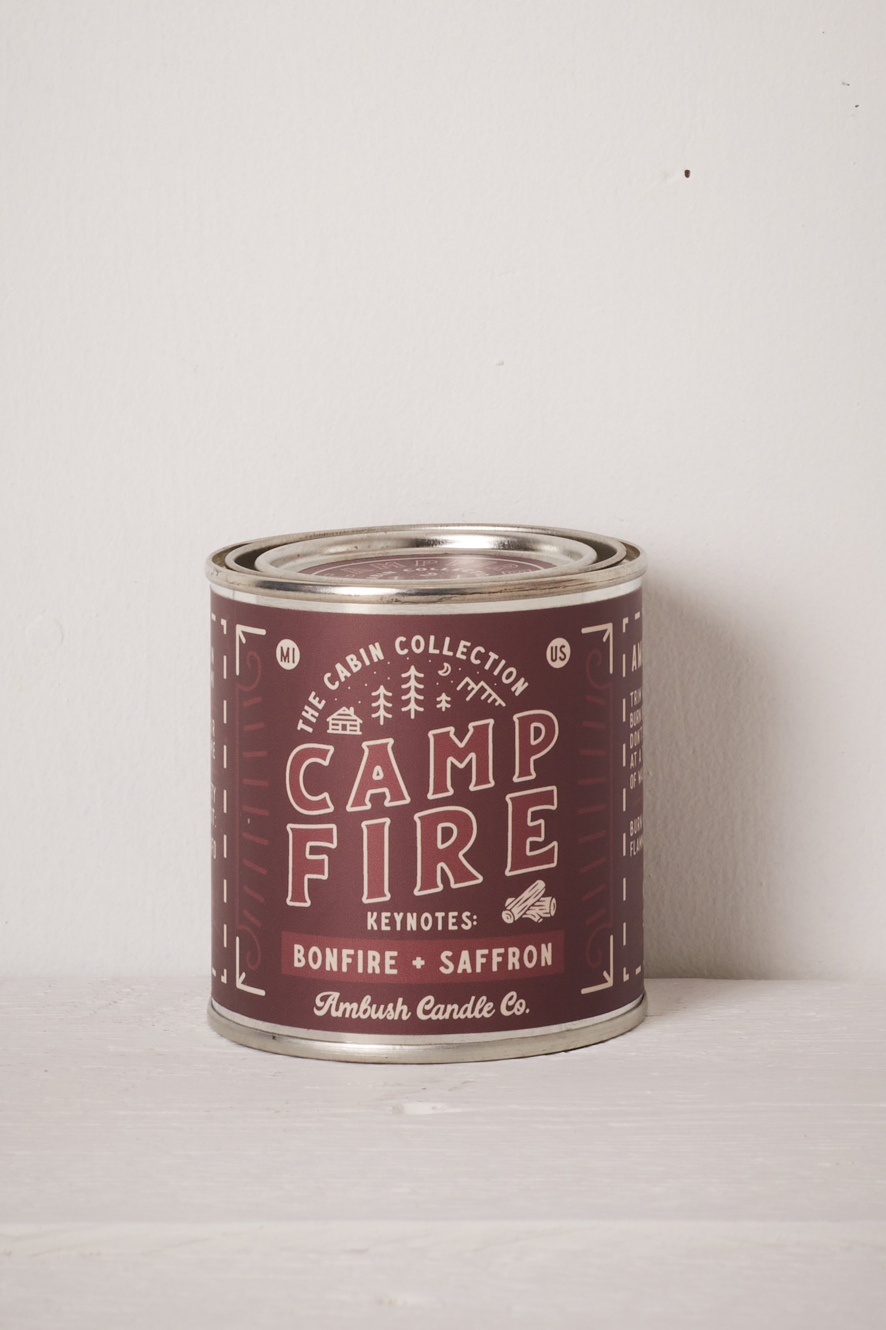 CAMPFIRE - BONFIRE AND SAFFRON SOY CANDLE (8 OZ)