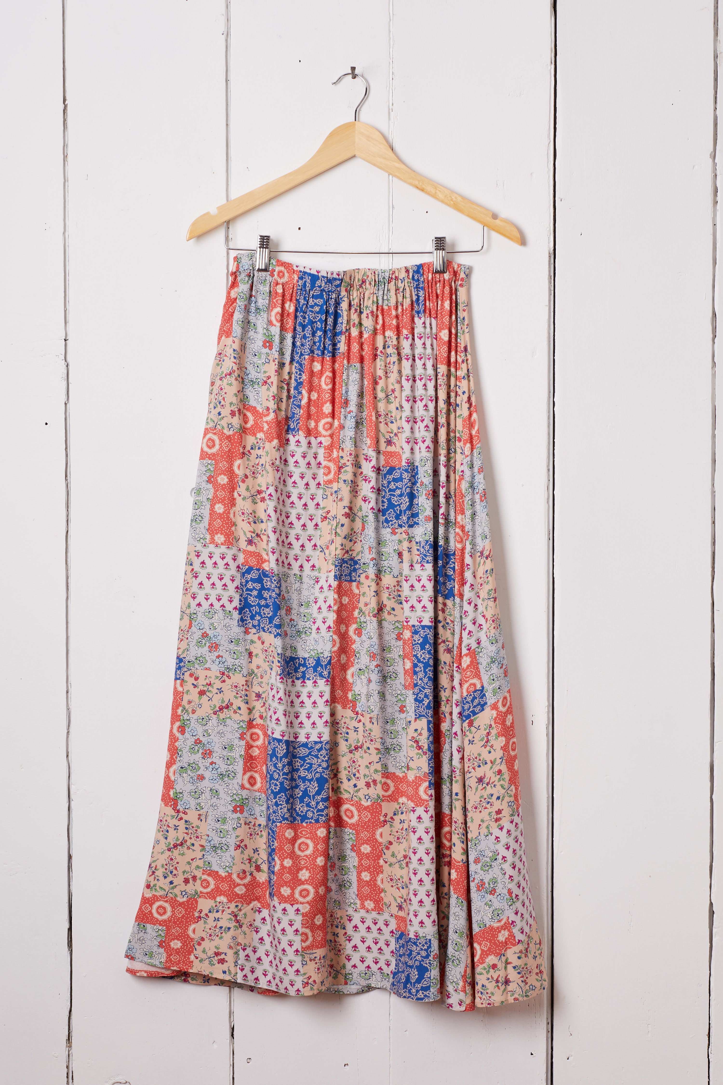 PATCHWORK LONG SKIRT