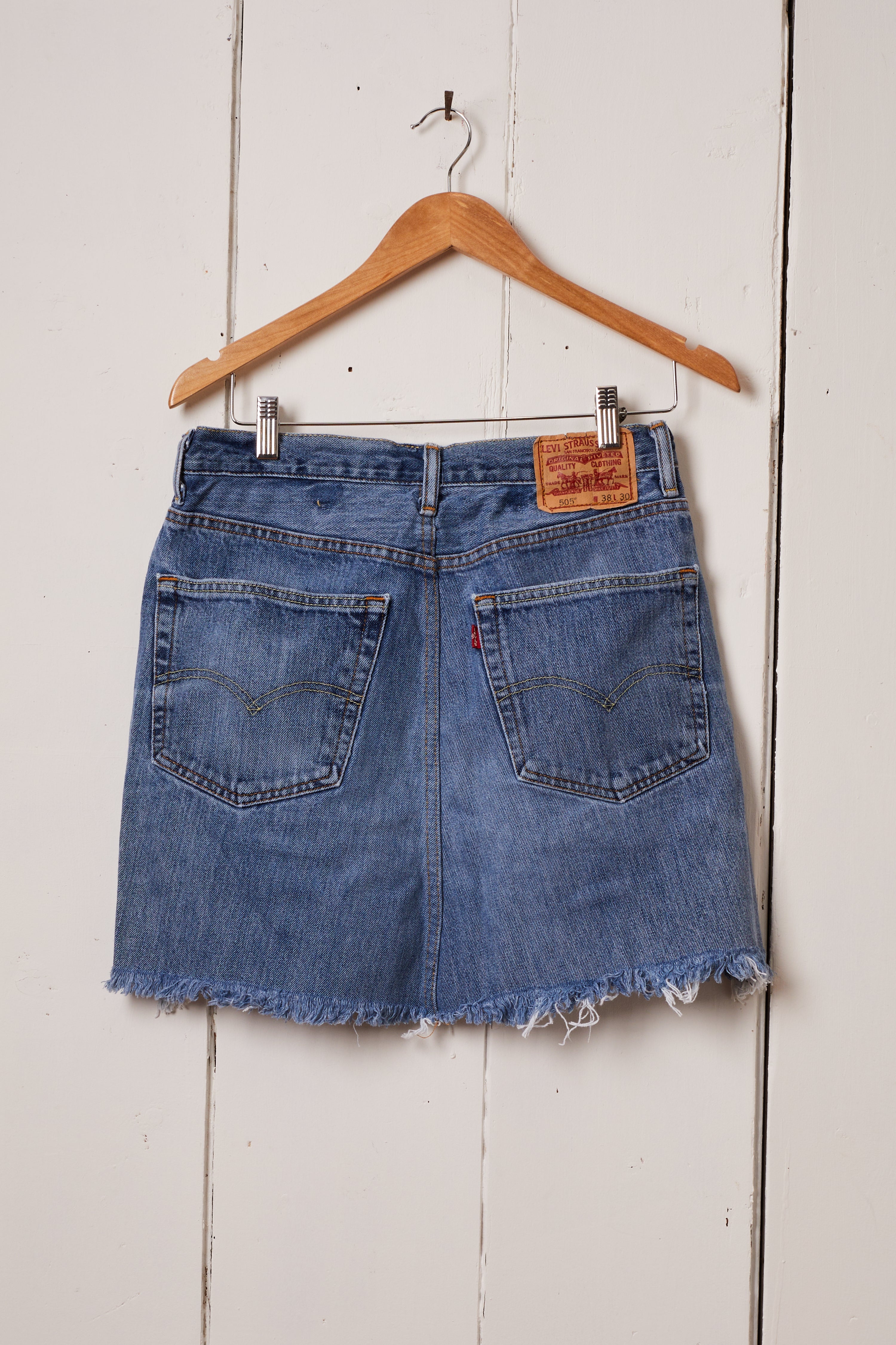 BLUE DENIM RUGGED JEAN SKIRT - LEVIS