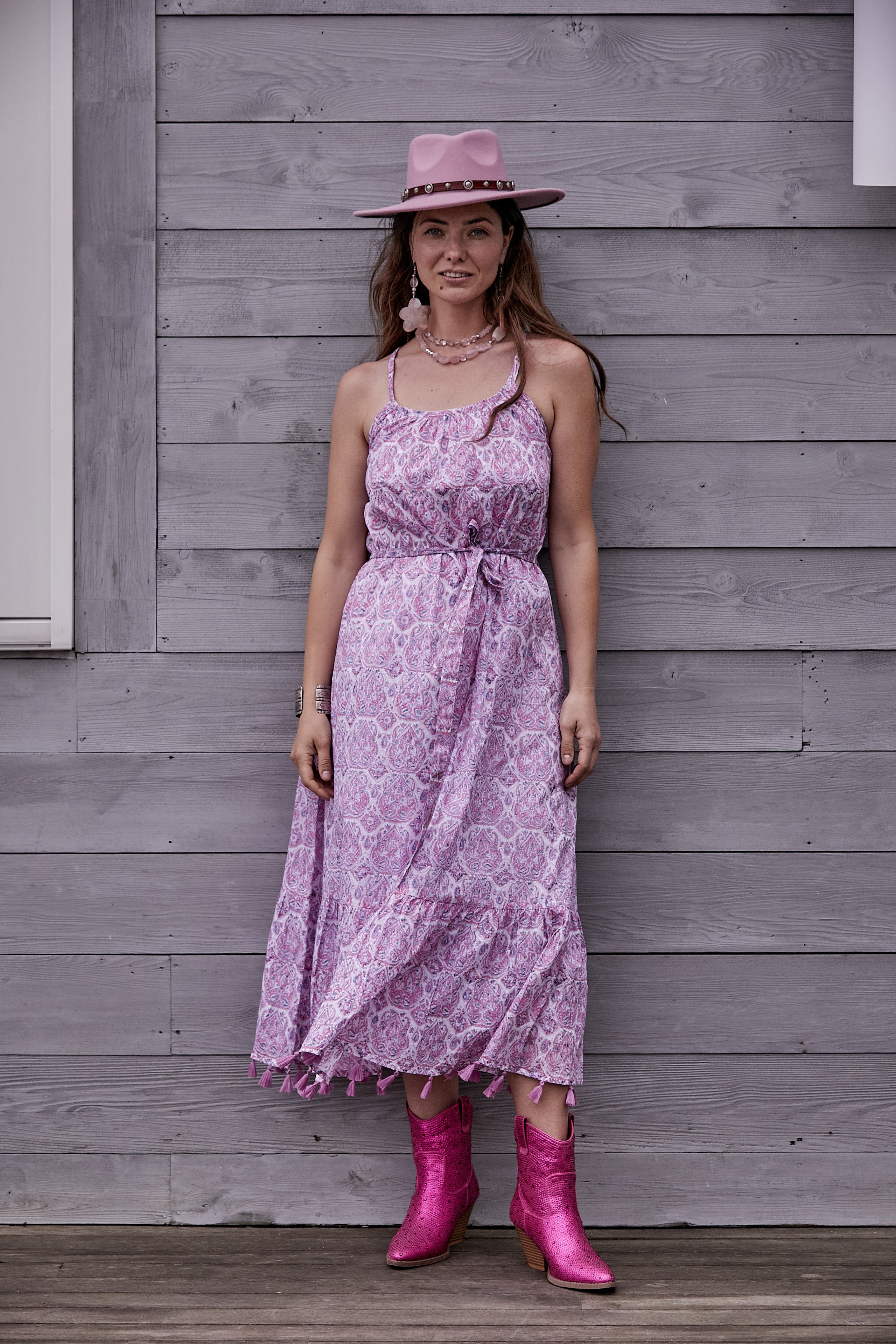 PINK PAISLEY SUNDRESS