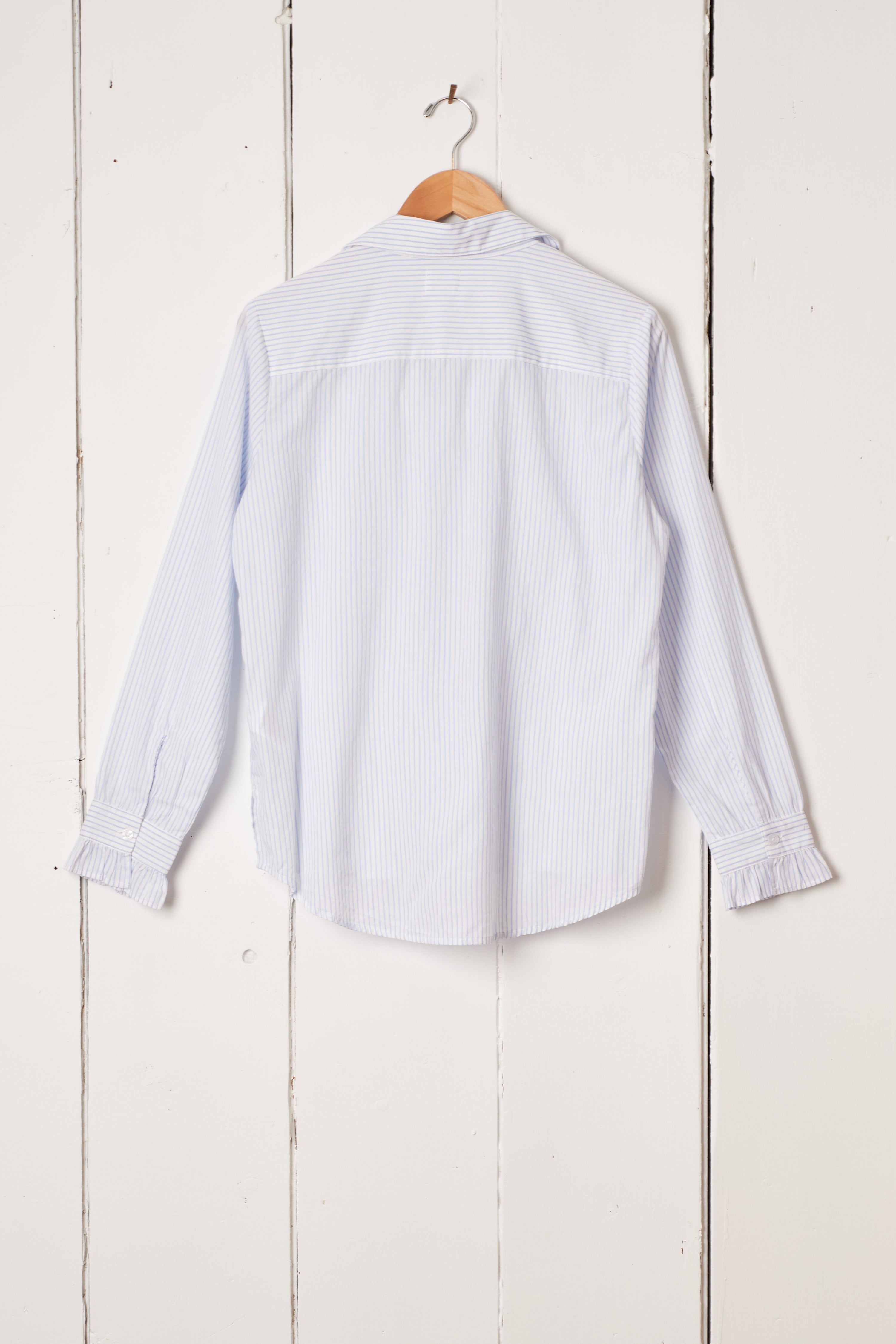 BLUE STRIPE TUXEDO SHIRT