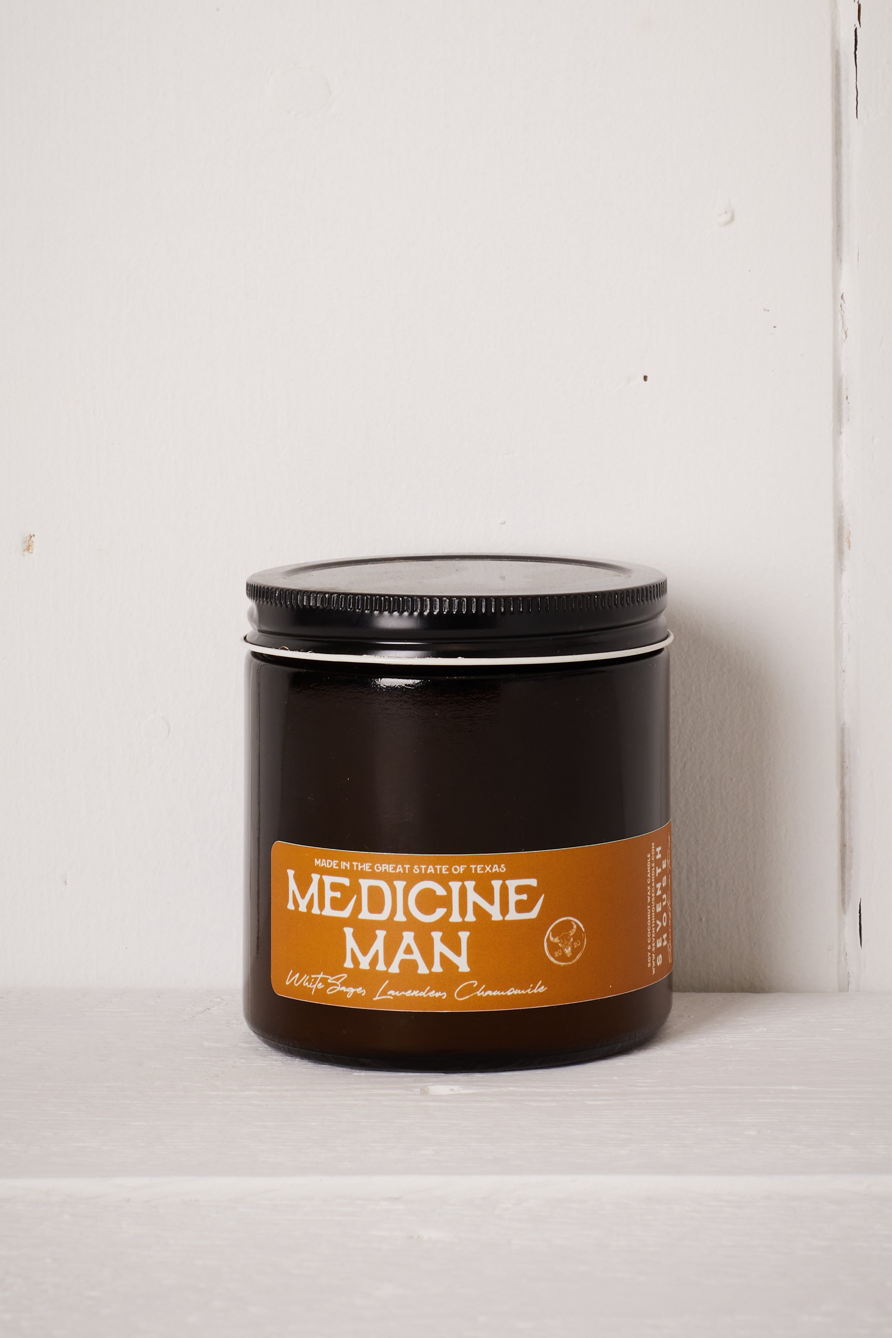 MEDICINE MAN CANDLE - WHITE SAGE, LAVENDER & CHAMOMILE