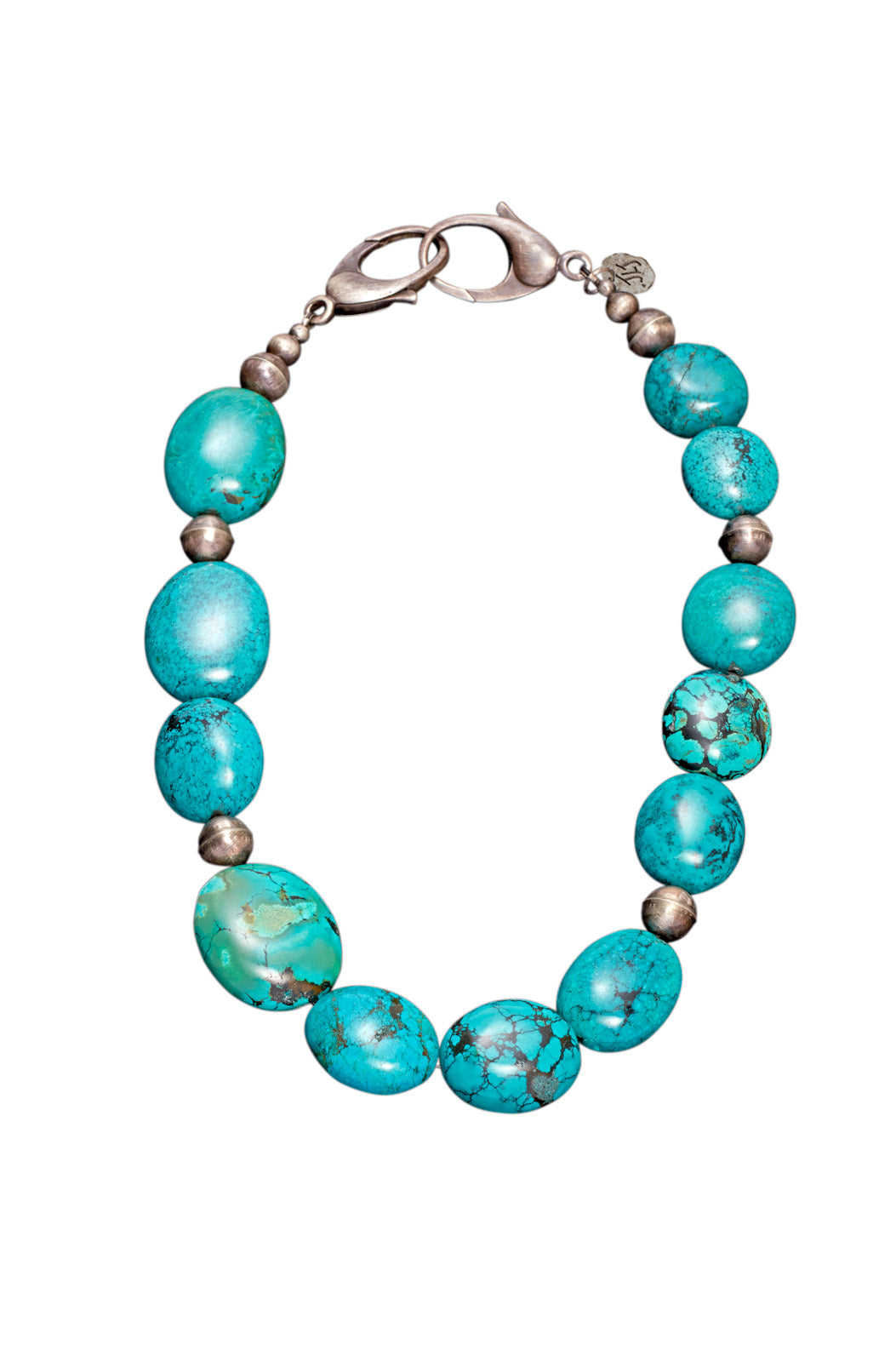 DEEP SEA BLUE TURQUOISE CHOKER NECKLACE
