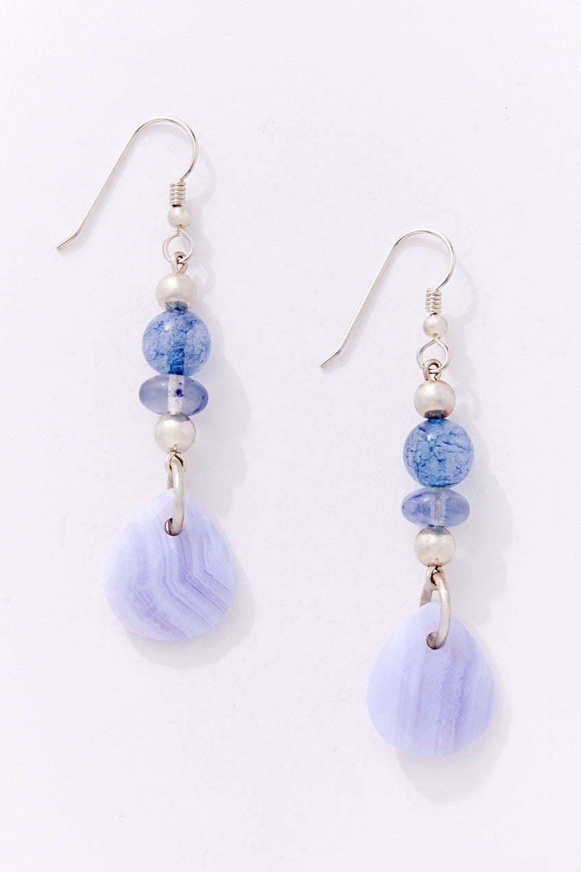 BABY BLUEBERRY QUARTZ EARRINGS