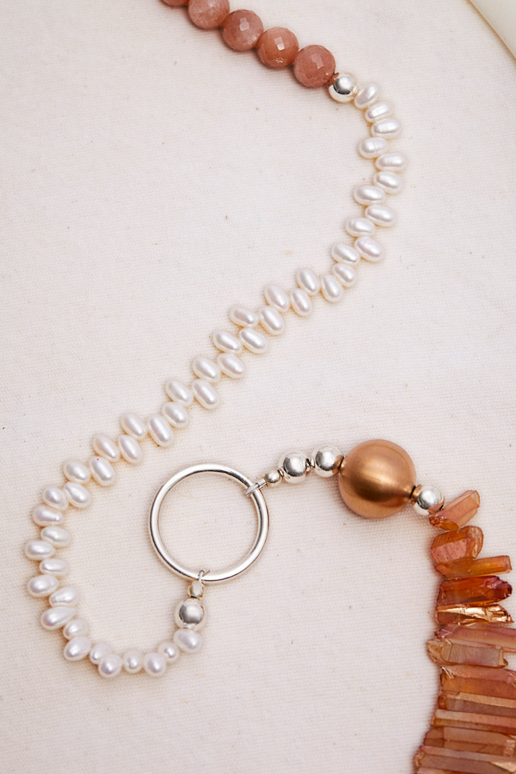 ULTRA LONG SUNSTONE MERMAID NECKLACE