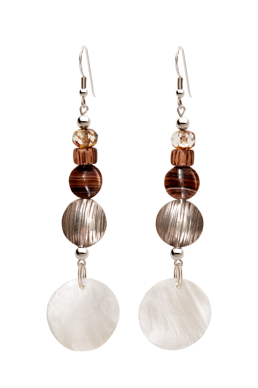 LIGHT ON THE DUNES SHELL EARRINGS
