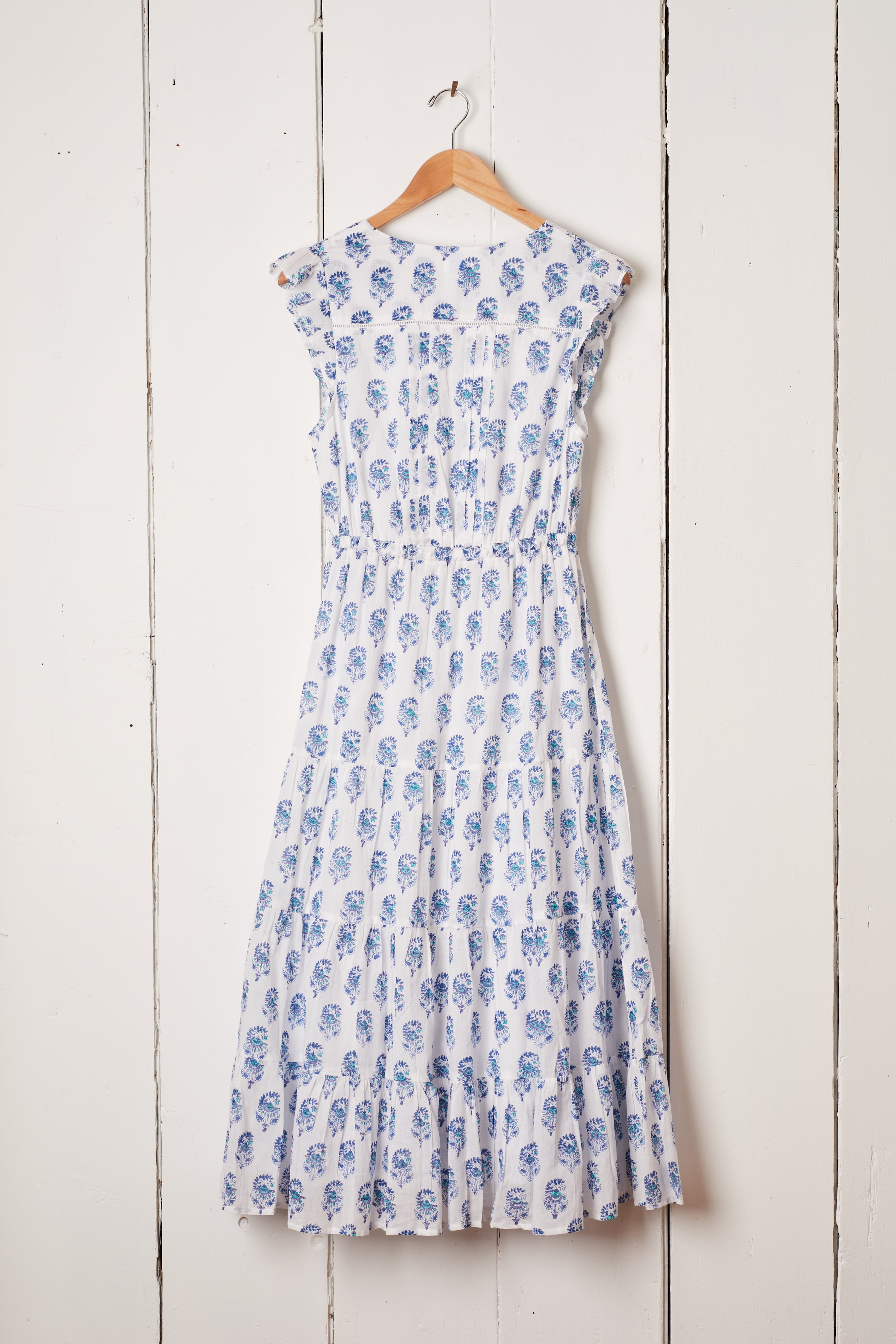 ST. BARTH BLUE AND WHITE DRESS