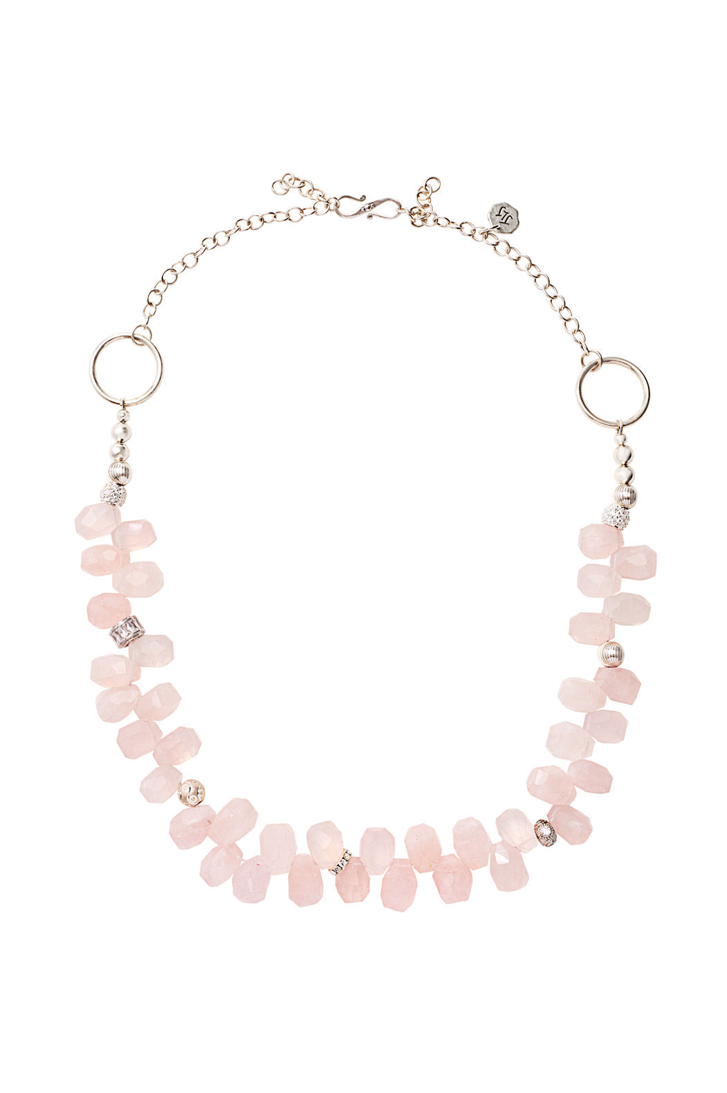 THE ROSE QUARTZ PRINCESS BRIOLETTE NECKLACE