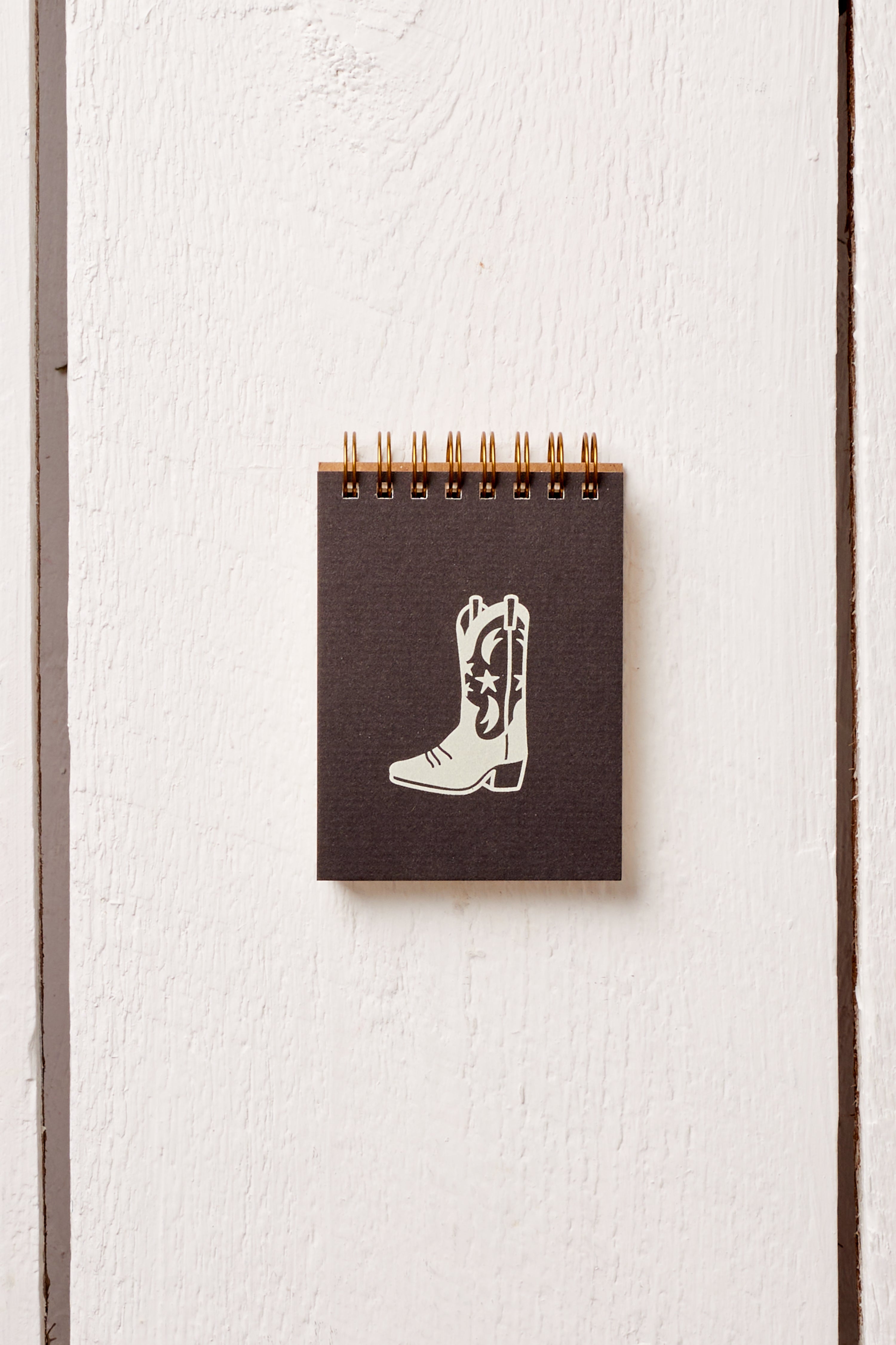 COWBOY BOOT SMALL JOURNAL PAD - BLACK