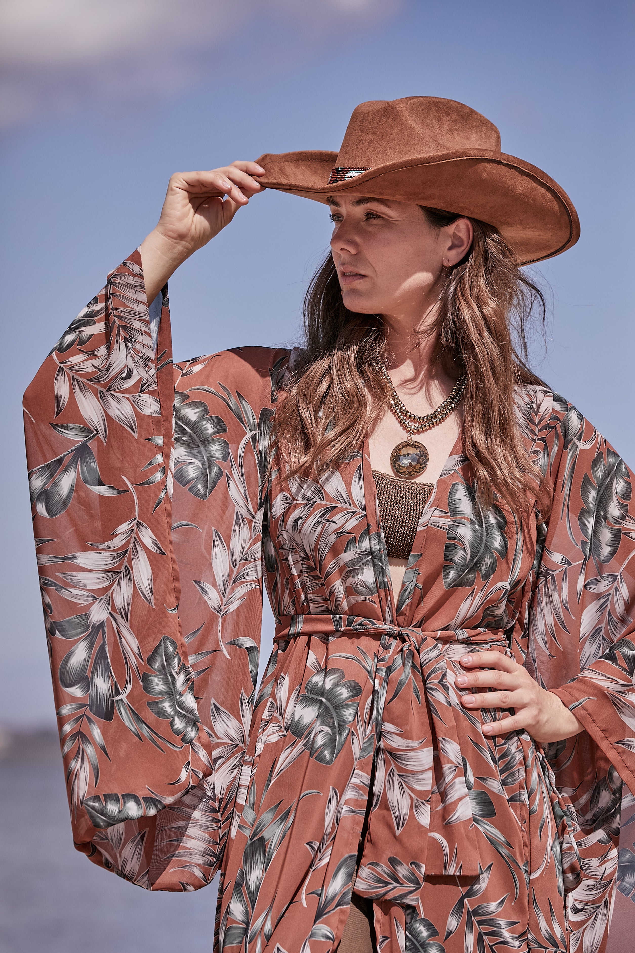 DUSK PALMS KIMONO