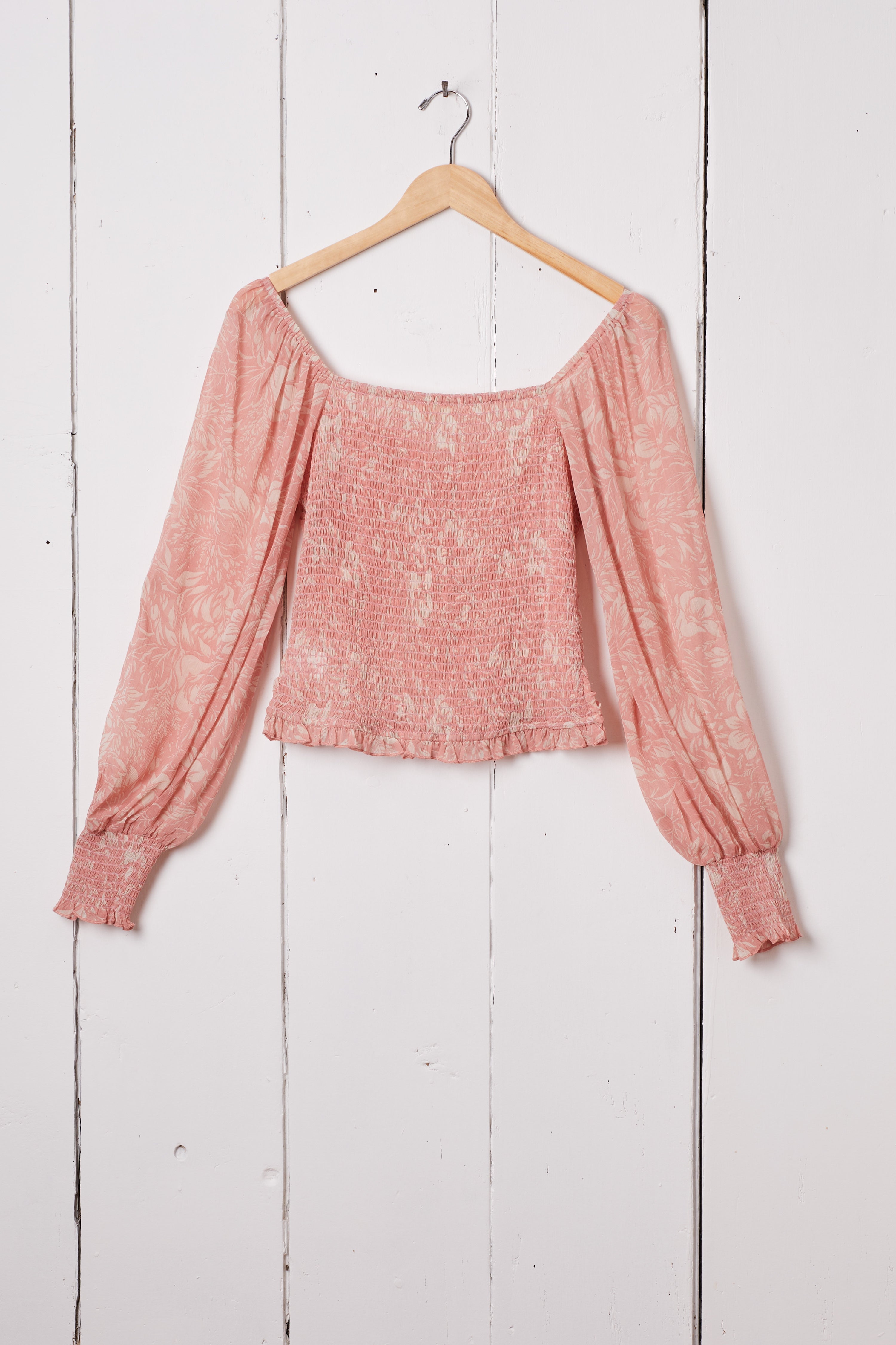 ASH BLUSH FLORAL TOP
