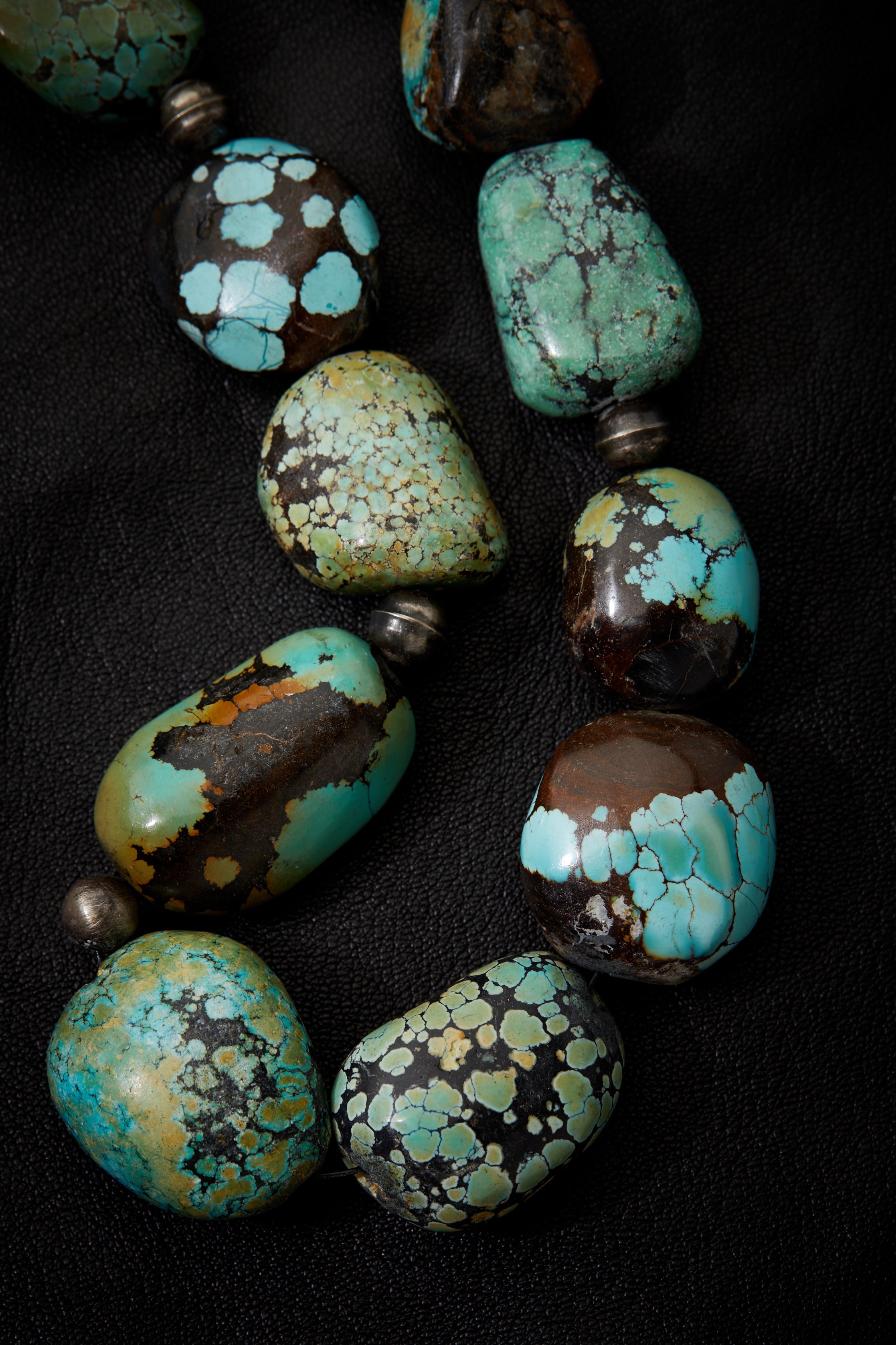 SPECKLED SHADES OF TURQUOISE NECKLACE