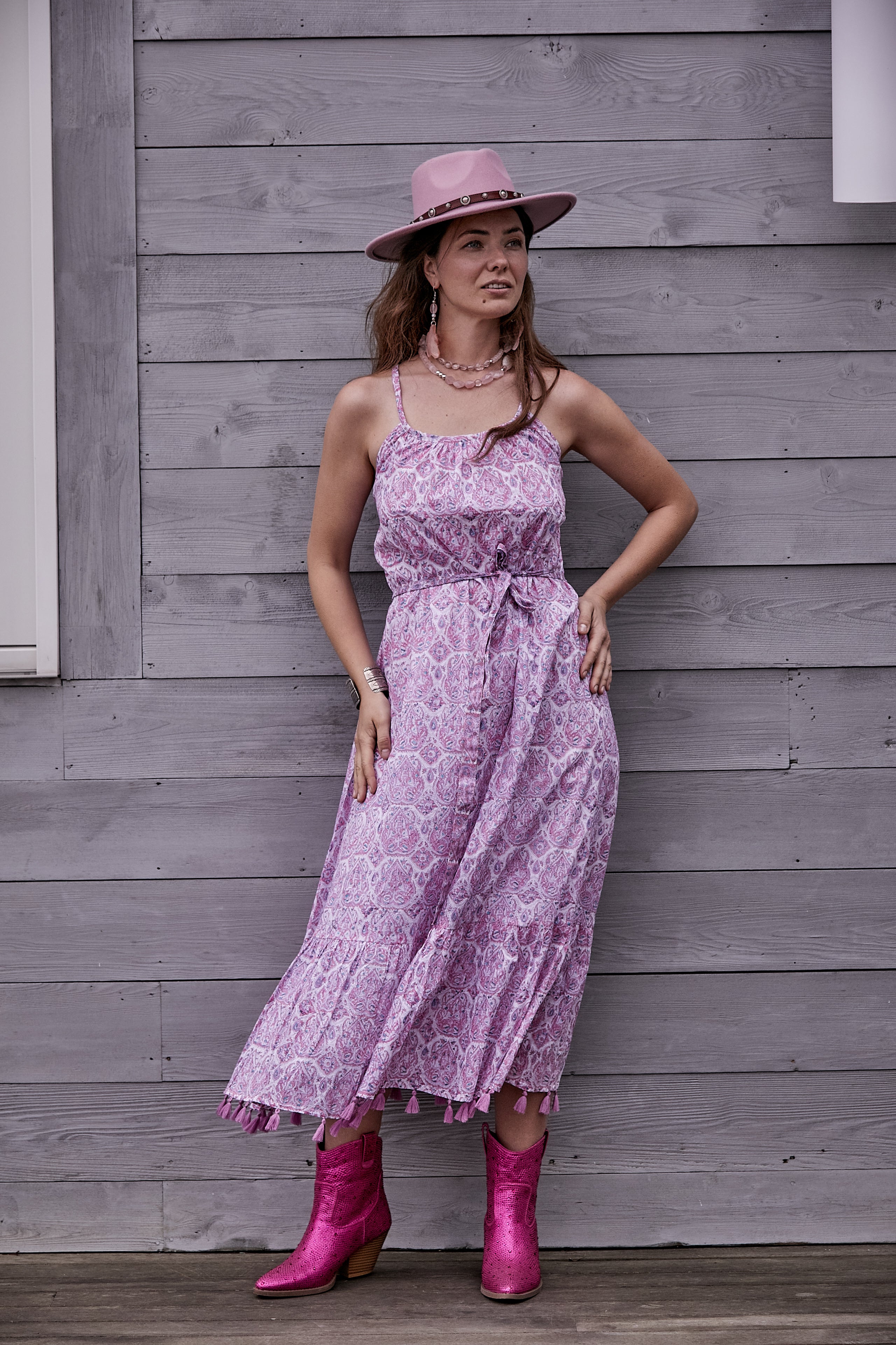PINK PAISLEY SUNDRESS