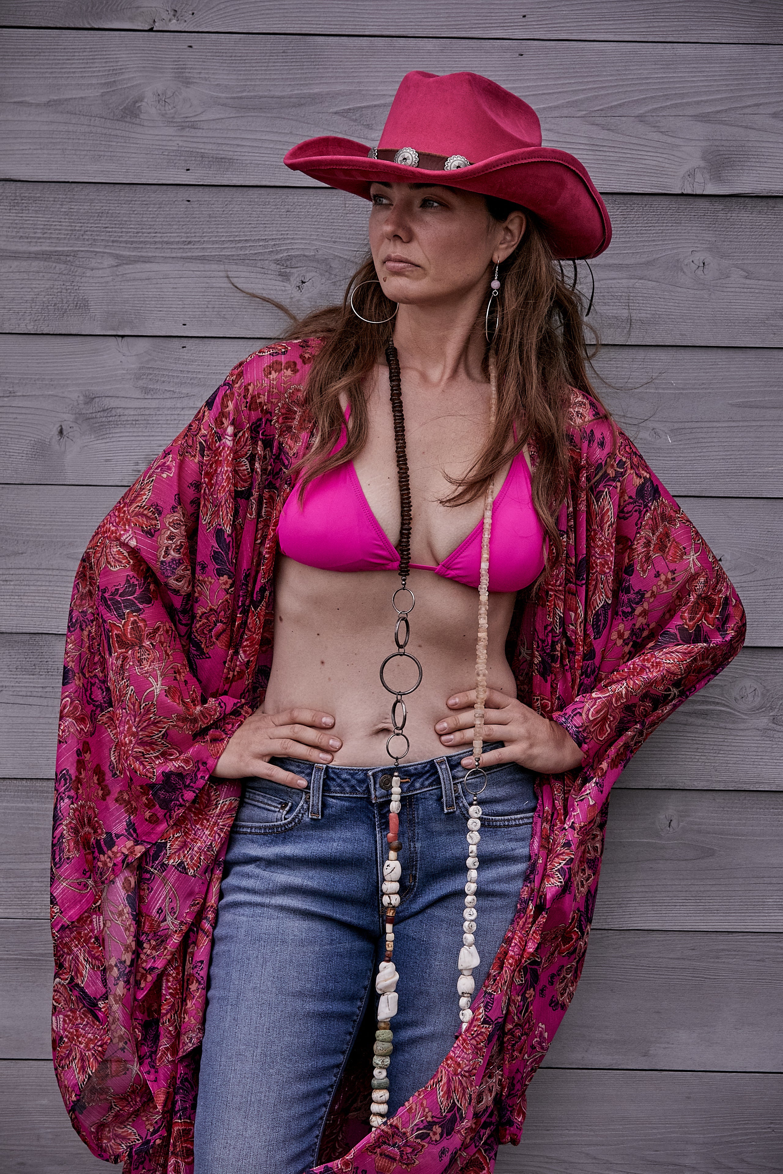PINK ORLEANS KIMONO