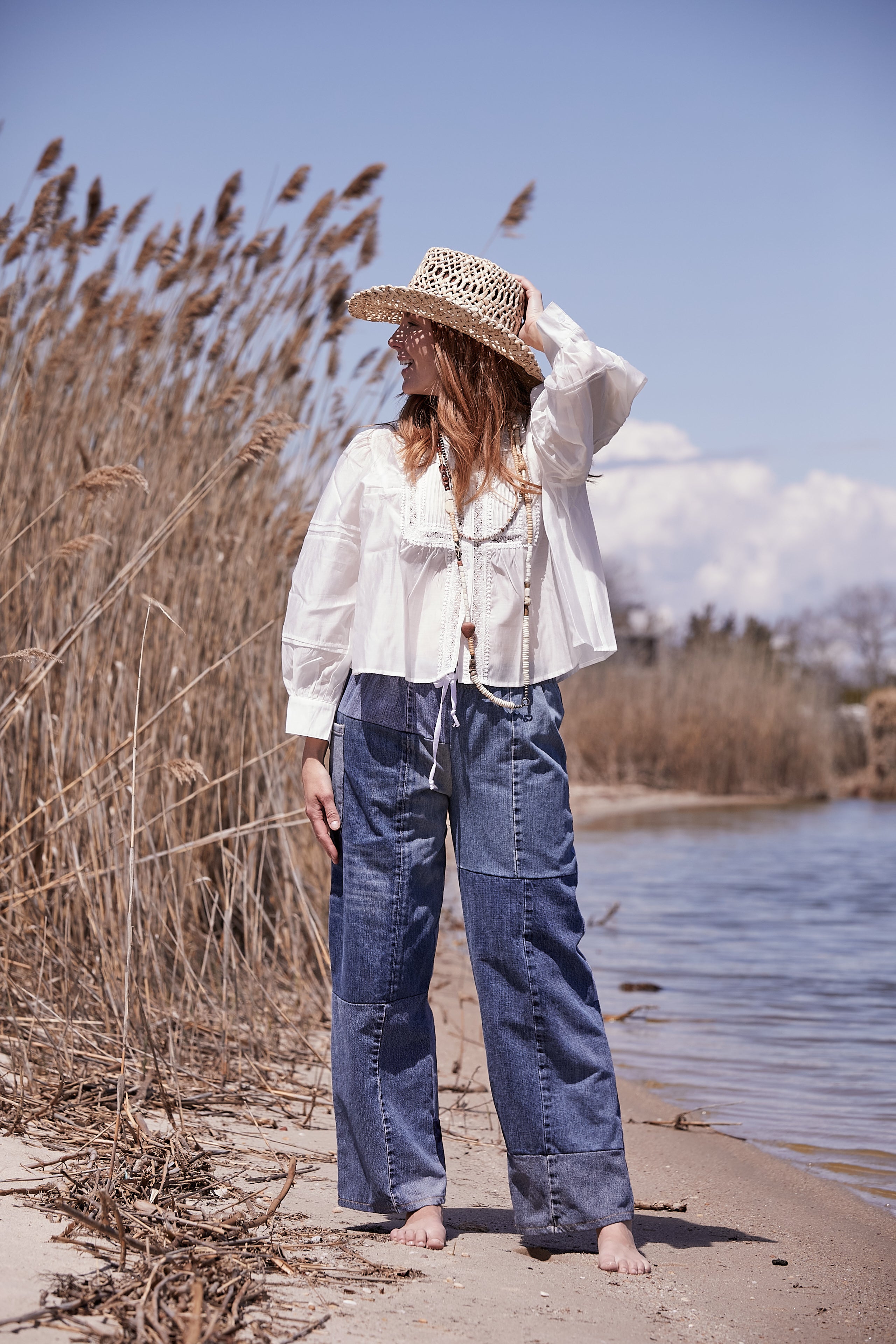 ECO DENIM PANTS - (EACH PAIR IS SLIGHTLY DIFFERENT)