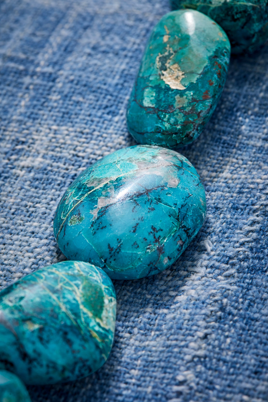 Chrysocolla Turquoise Island Necklace