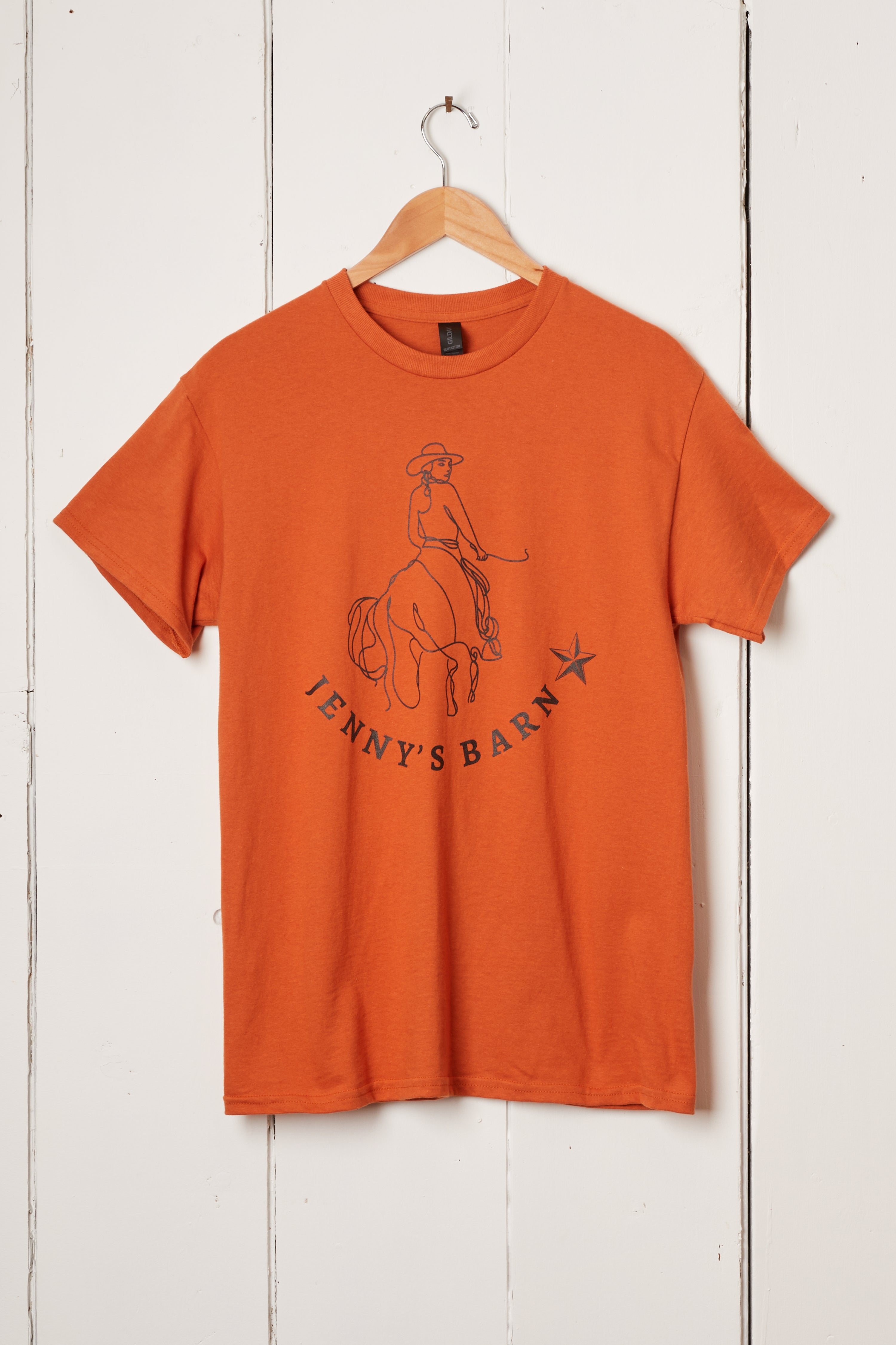 JENNY’S BARN UNISEX ORANGE TEE
