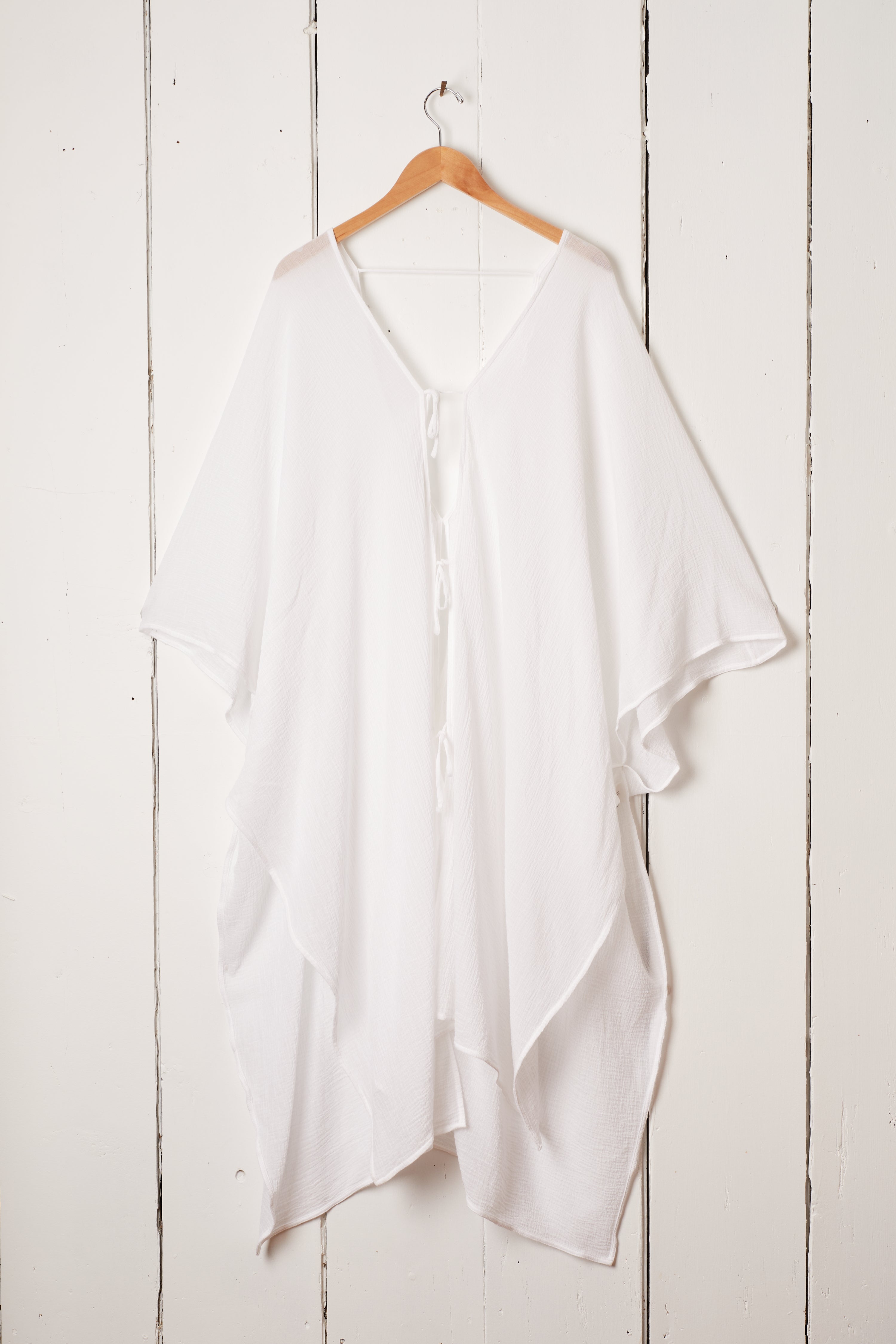 WHITE KAFTAN DRESS