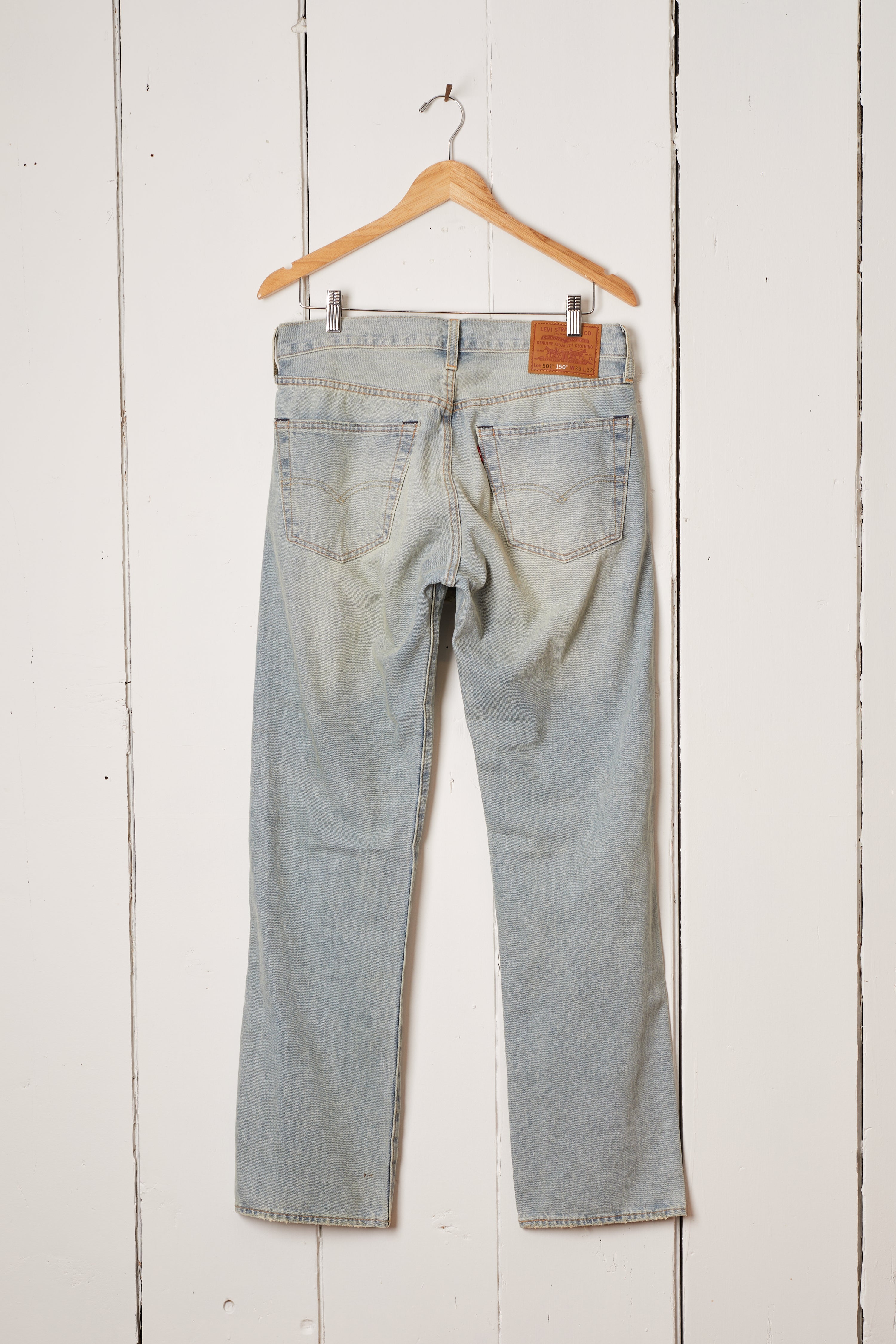 MENS FADED DENIM PATCHWORK JEANS - LEVIS