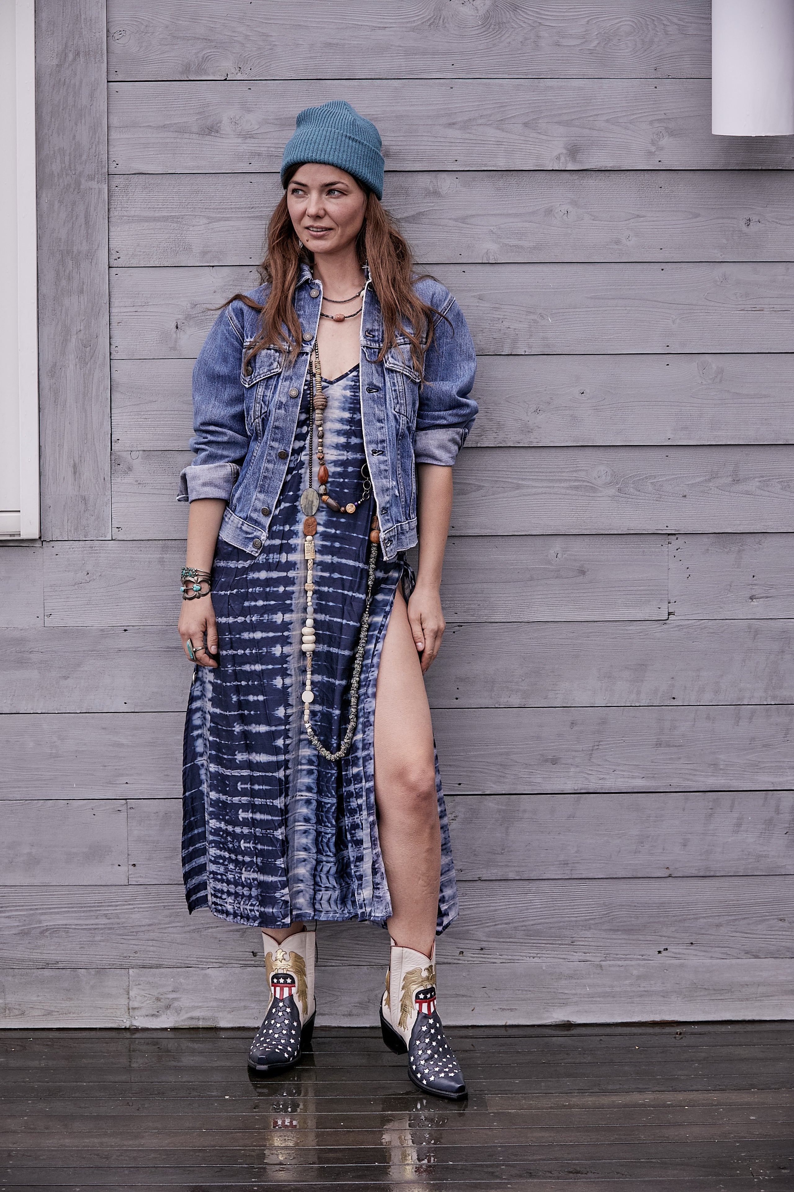 INDIGO DRESS - ONE SIZE
