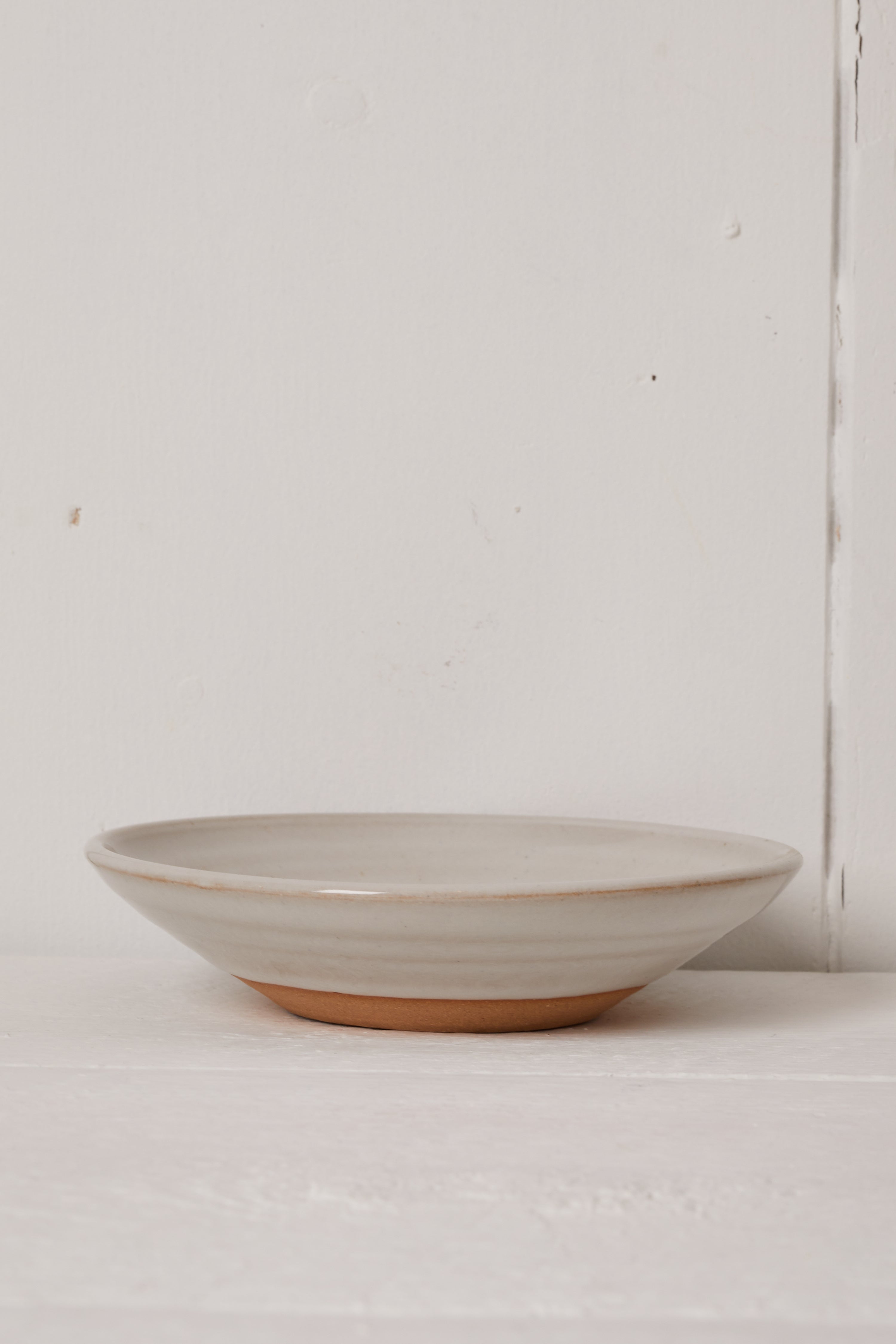 WHITE POTTERY INCENSE BURNER