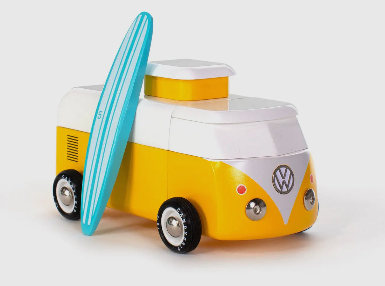 VW BEACH BUS YELLOW AND BLUE