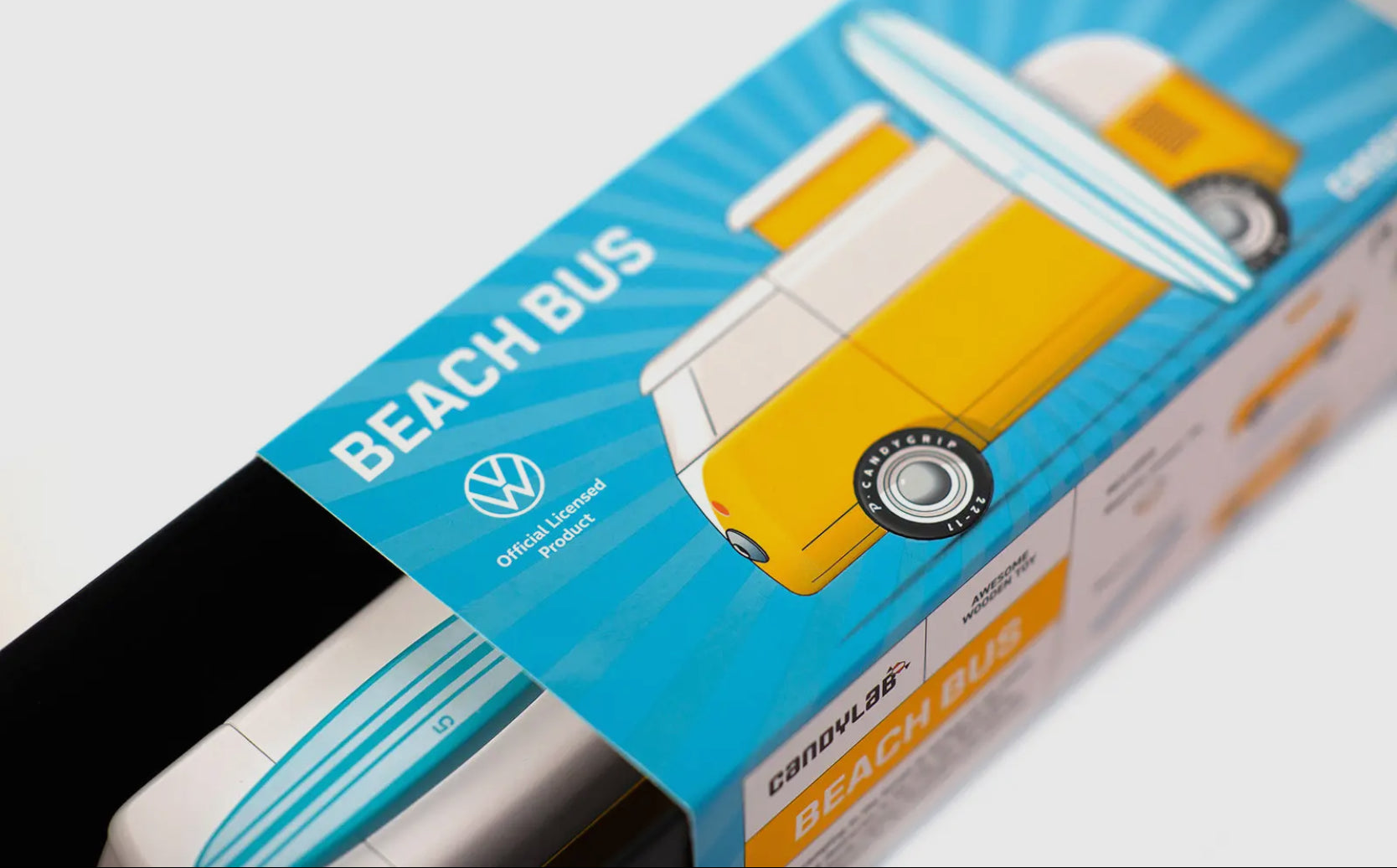 VW BEACH BUS YELLOW AND BLUE