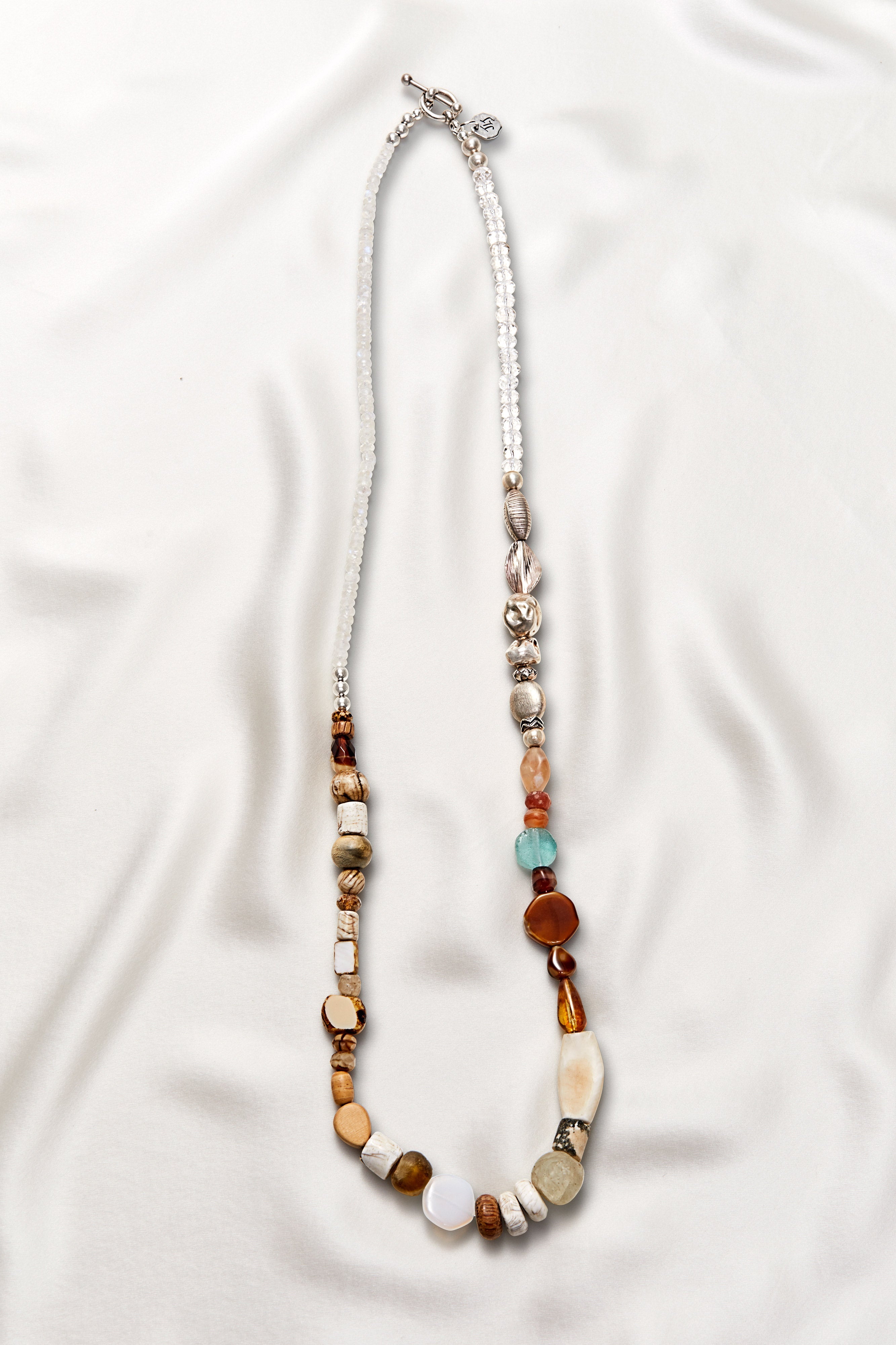 CRYSTAL QUARTZ WALK ON THE PATH NECKLACE