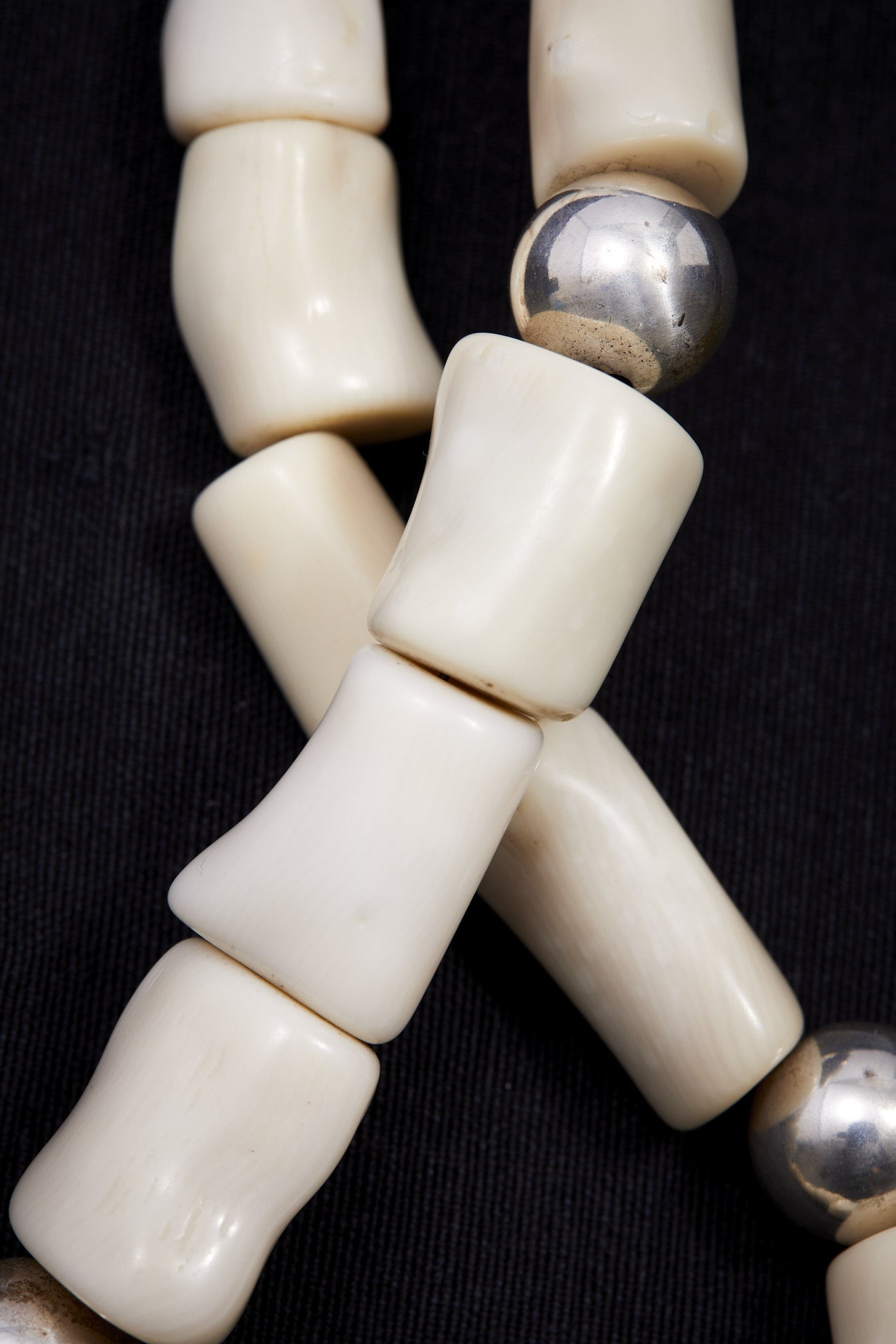 WHITE CORAL AND STERLING SILVER NECKLACE