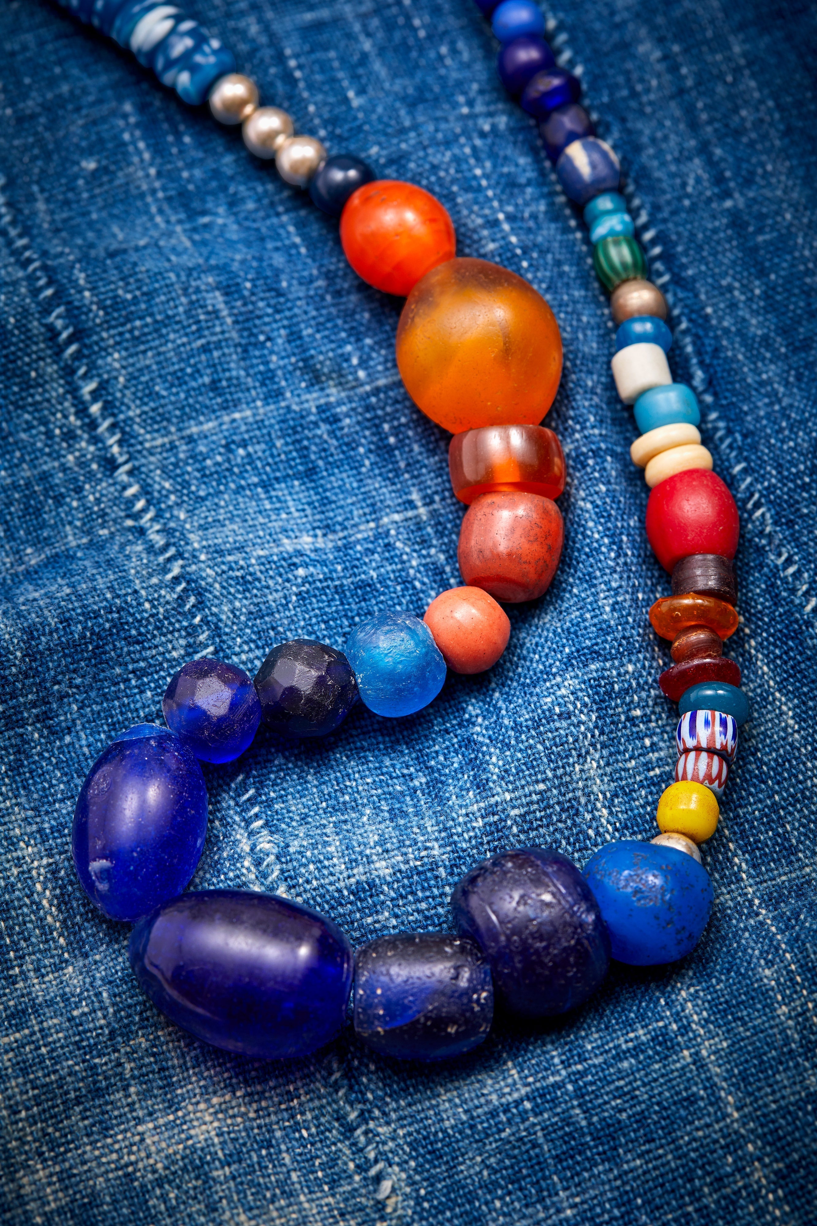 HAPPY CAMPFIRE BLUE NECKLACE