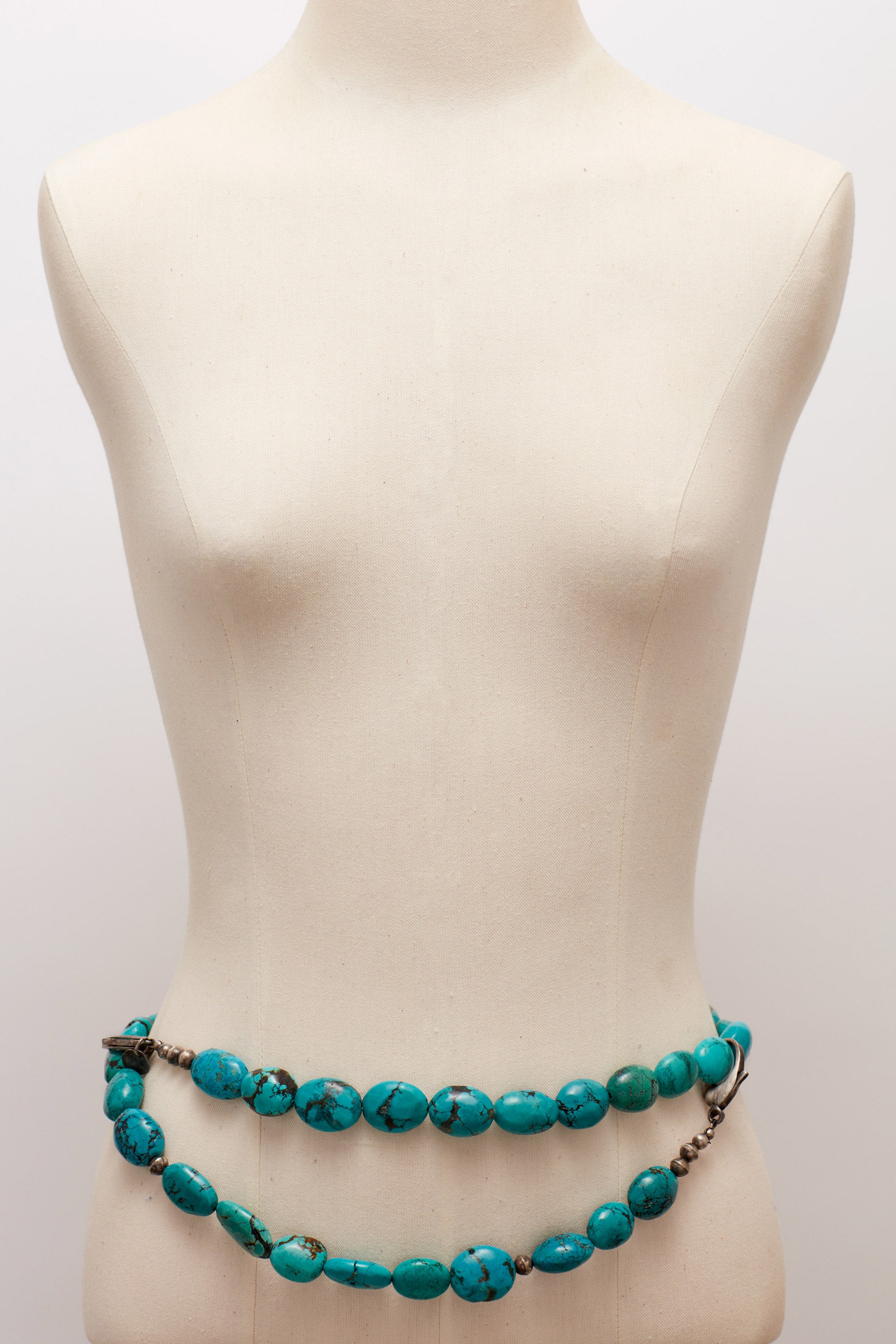 VERY LONG TURQUOISE NECKLACE