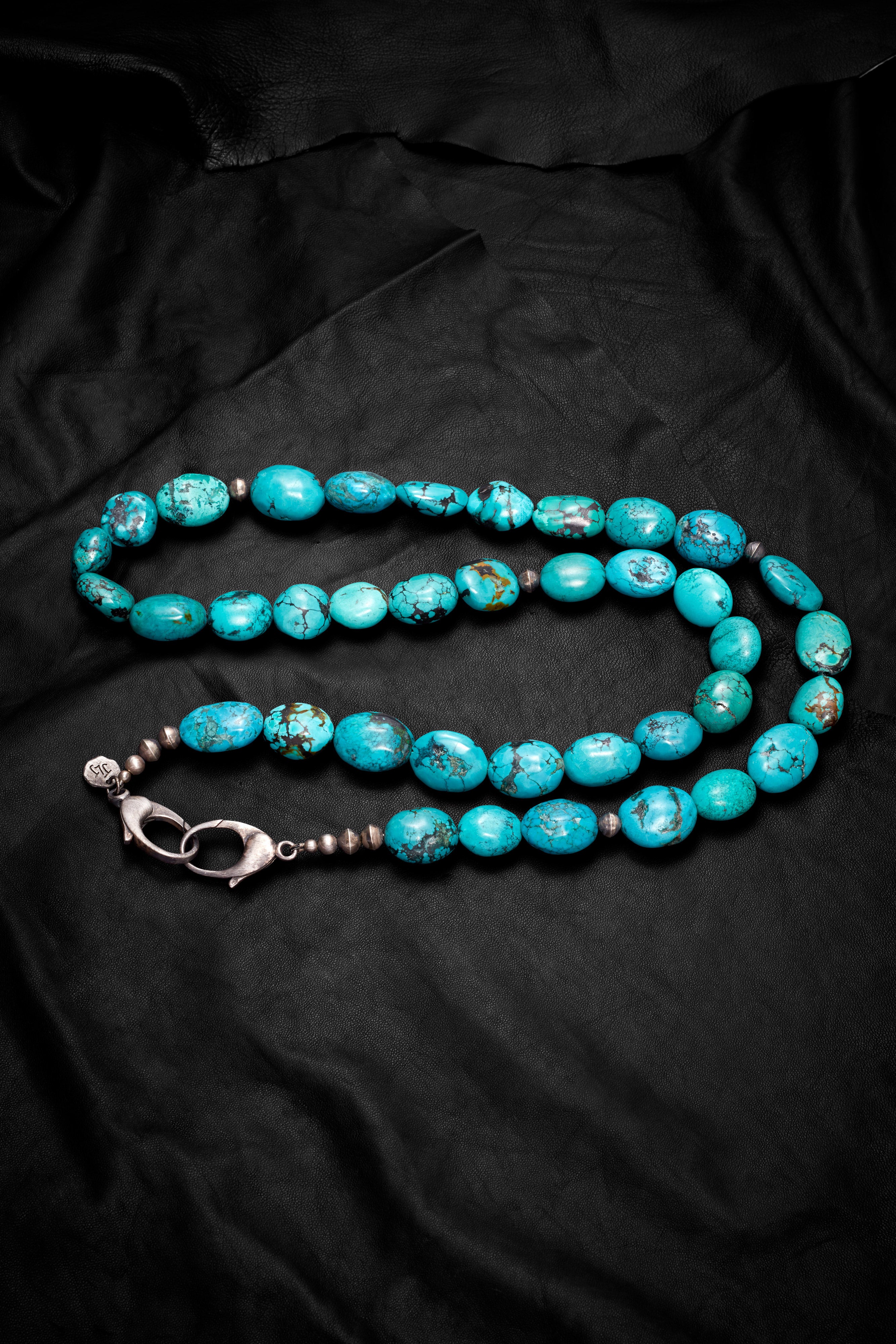 VERY LONG TURQUOISE NECKLACE