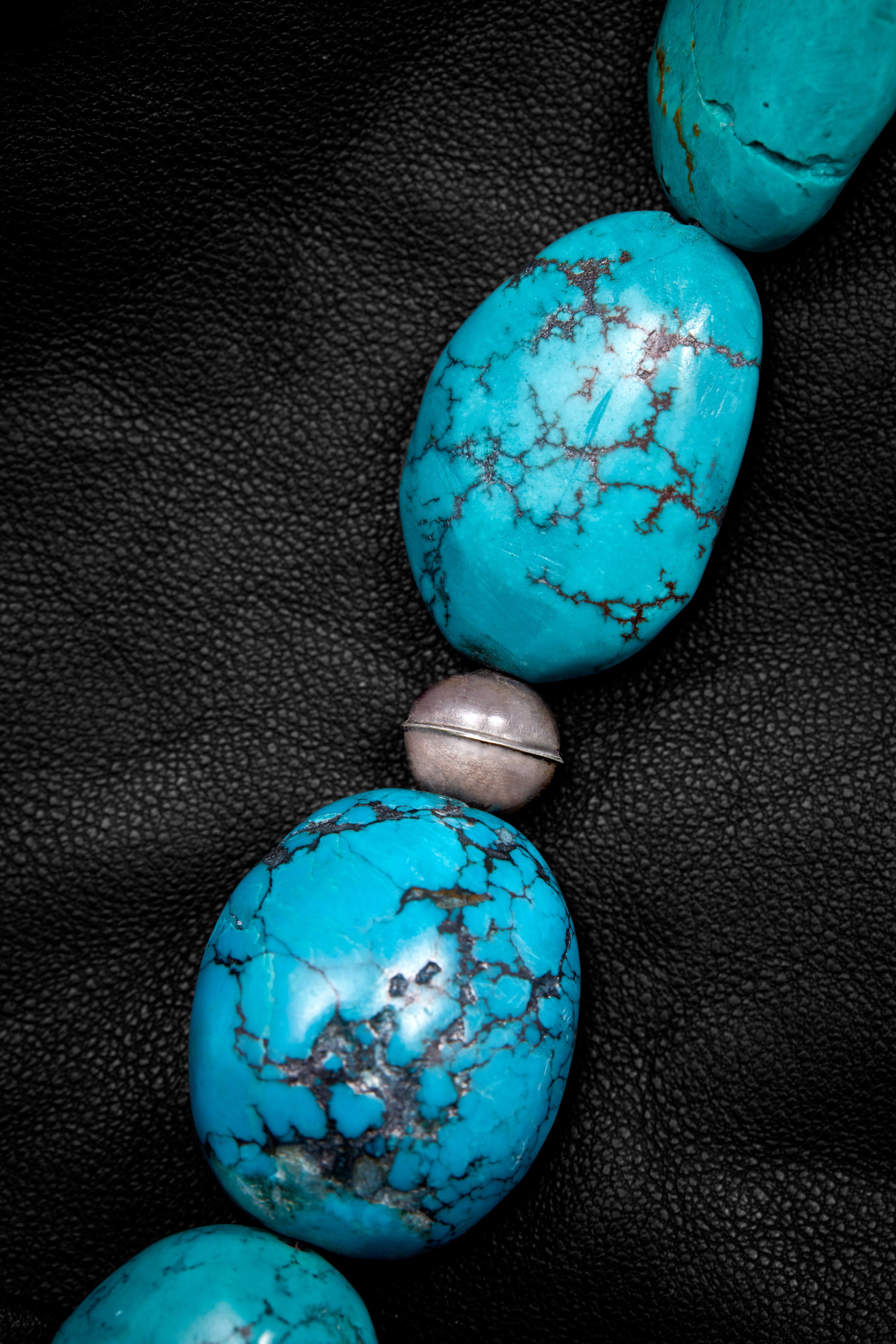 VERY LONG TURQUOISE NECKLACE