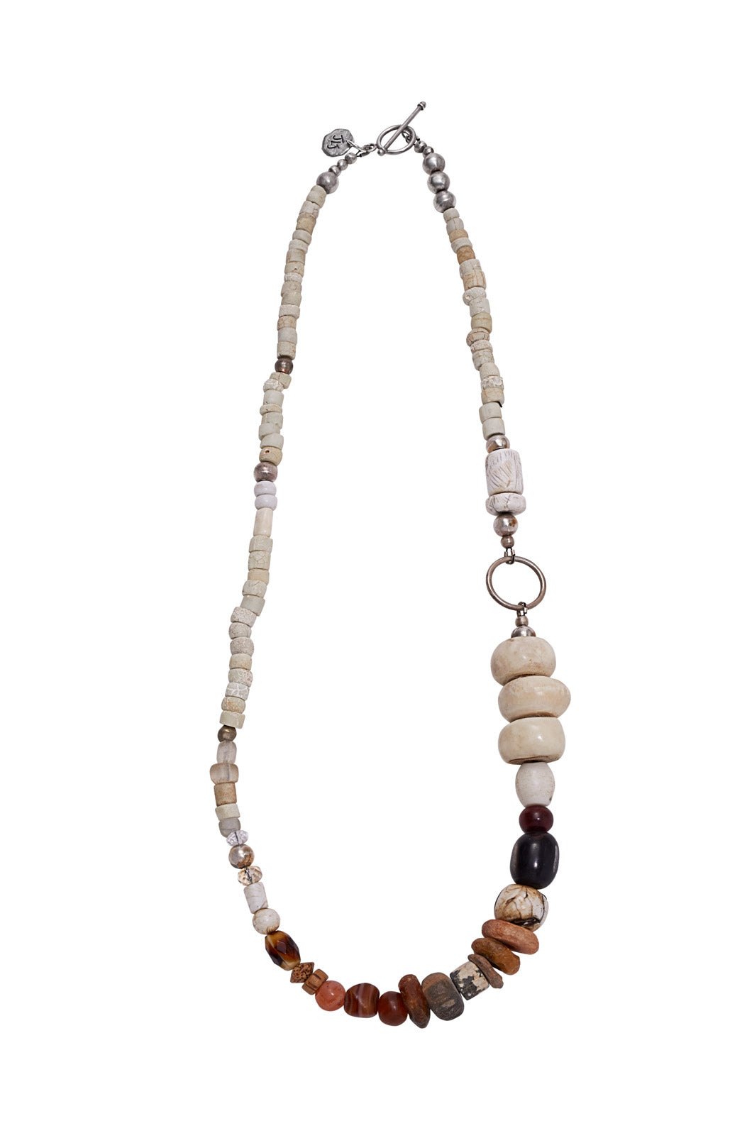 CAMPFIRE WHITE BONFIRE AT BEACH NECKLACE