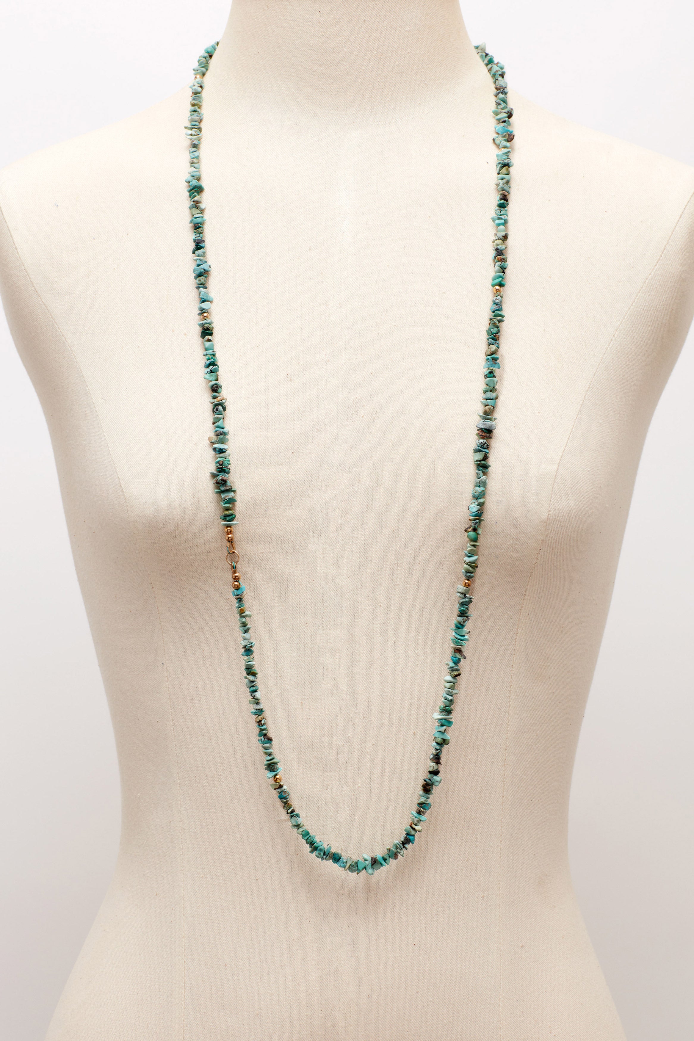 14K GOLD TURQUOISE NECKLACE