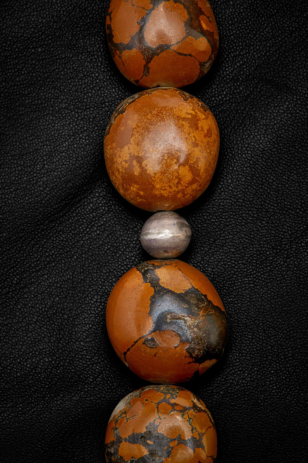 MAHOGANY AND OCHRE TURQUOISE NECKLACE