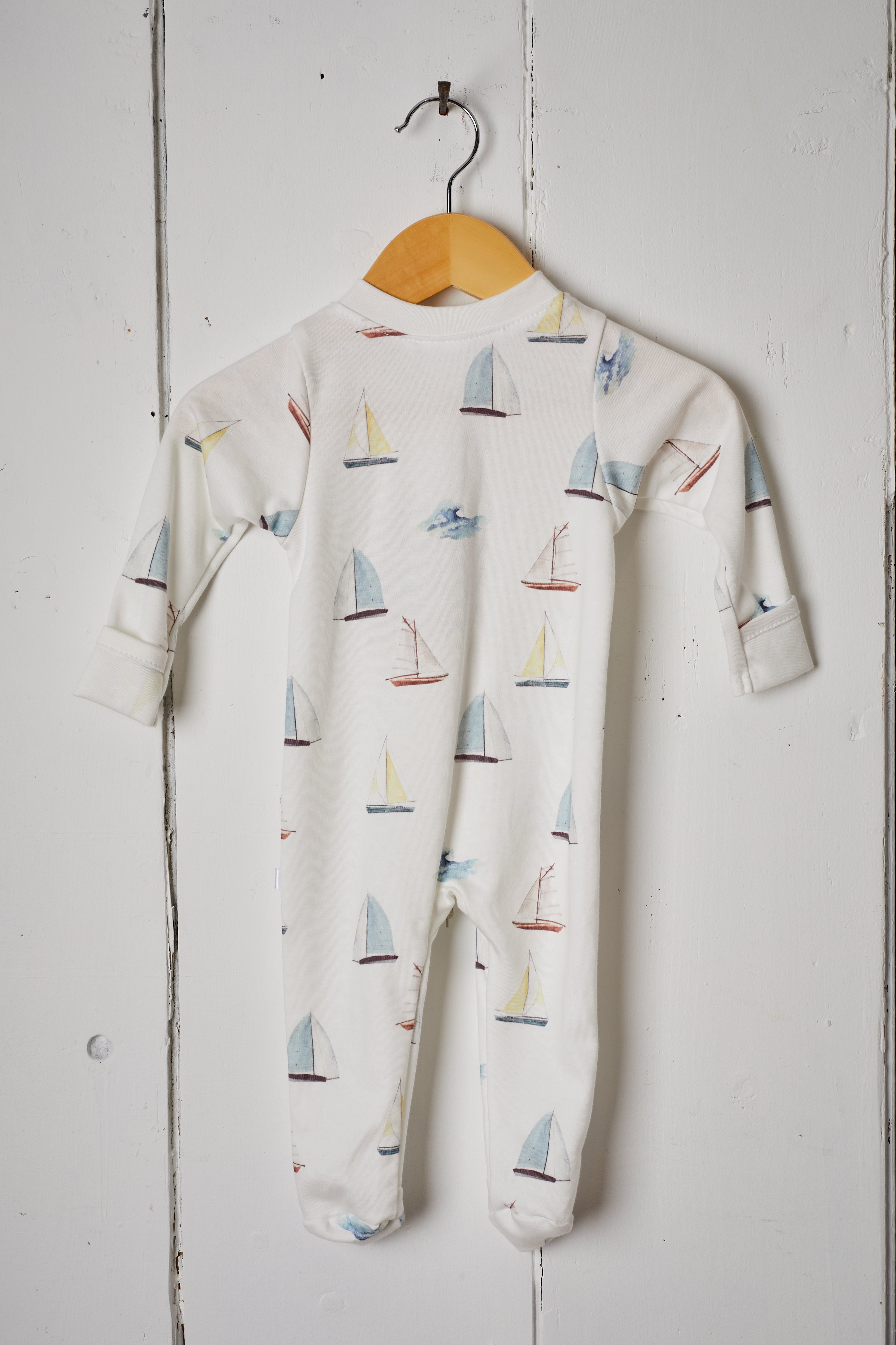 SAIL BOATS BABY ONESIE