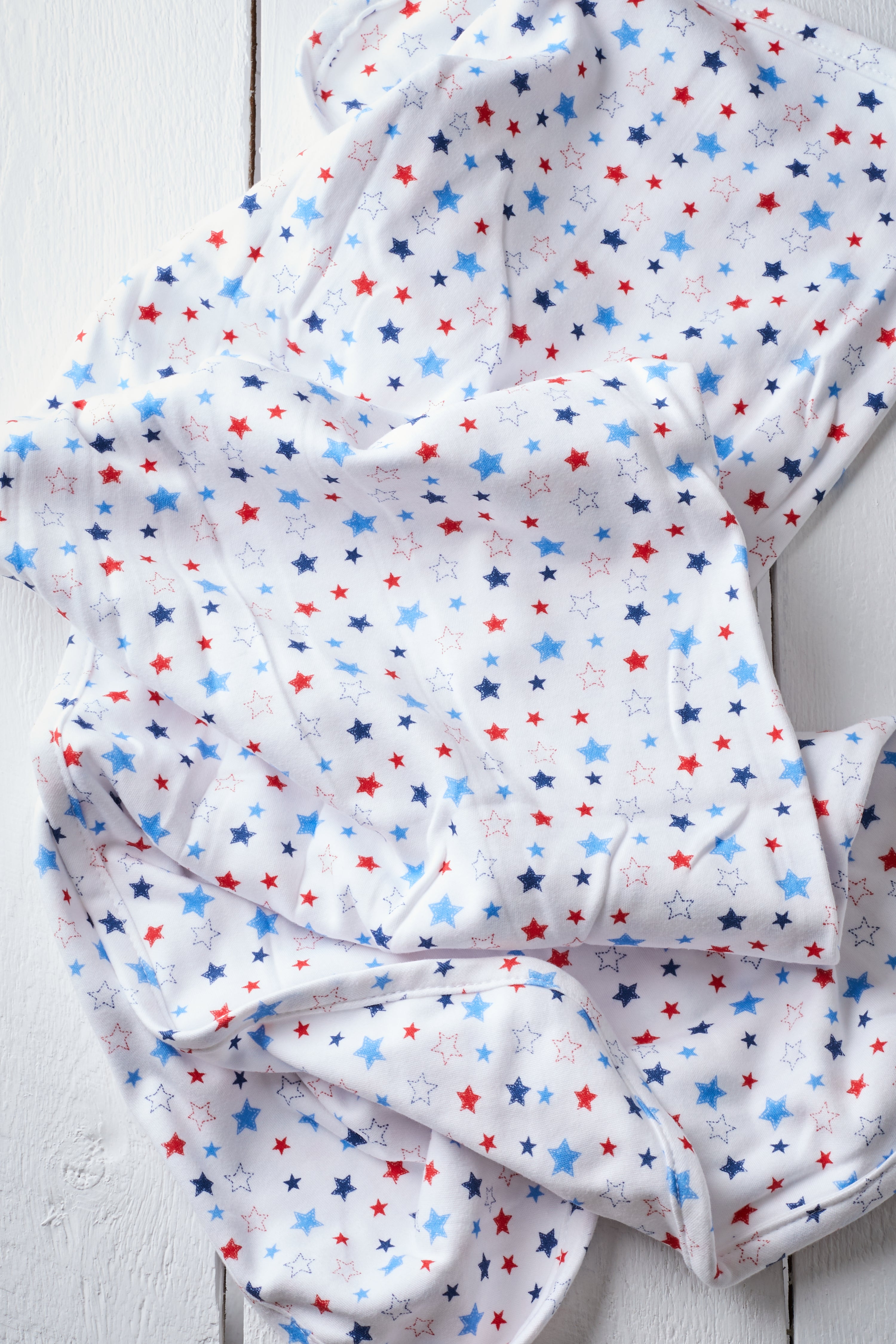 ORGANIC COTTON STAR BABY RECEIVING BLANKET